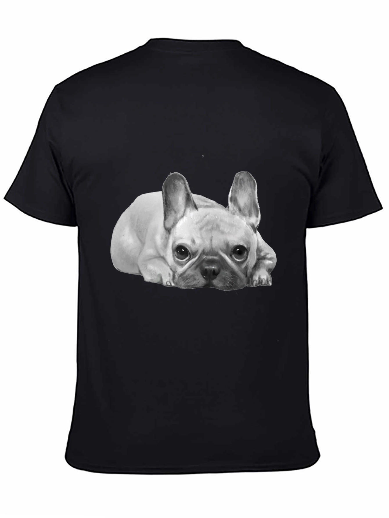 French Bulldog Graphic Tee -  Unisex Black T-Shirt