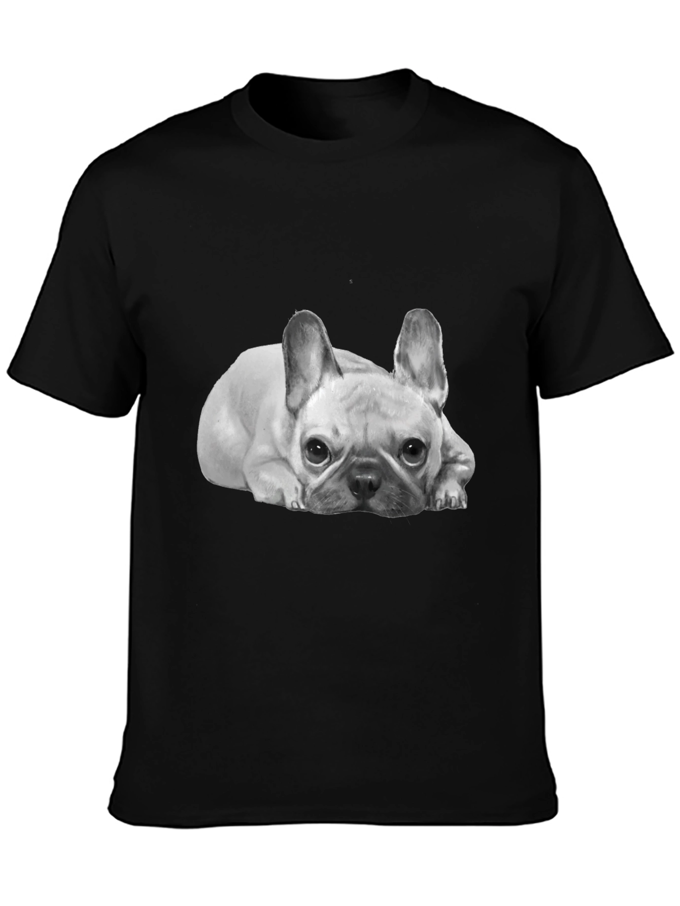 French Bulldog Graphic Tee -  Unisex Black T-Shirt