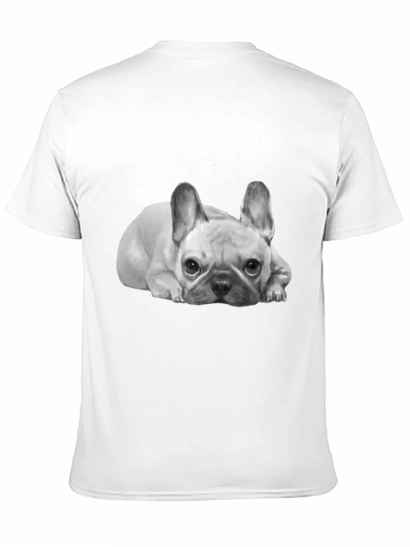 French Bulldog Graphic Tee -  Unisex Black T-Shirt