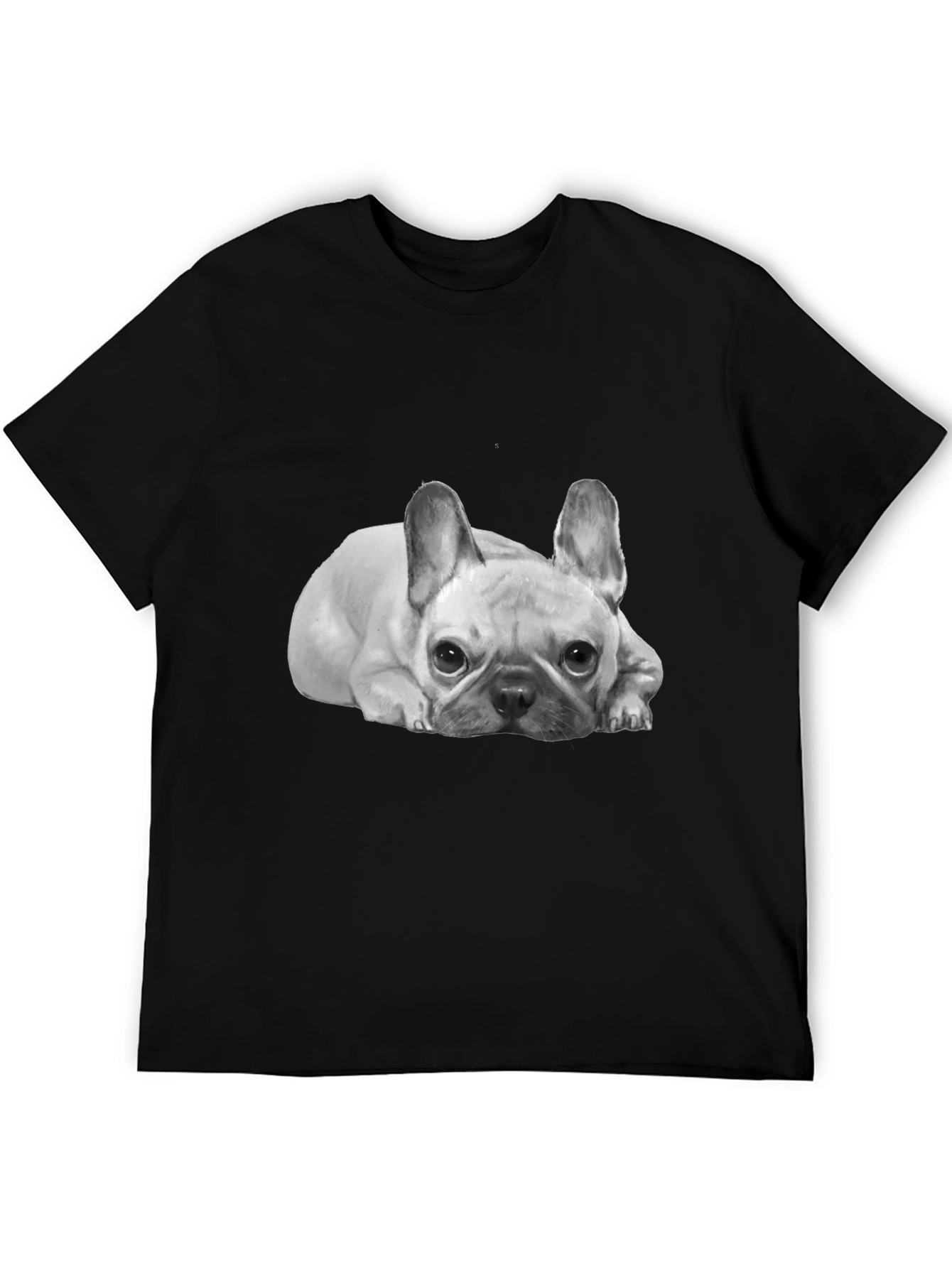 French Bulldog Graphic Tee -  Unisex Black T-Shirt