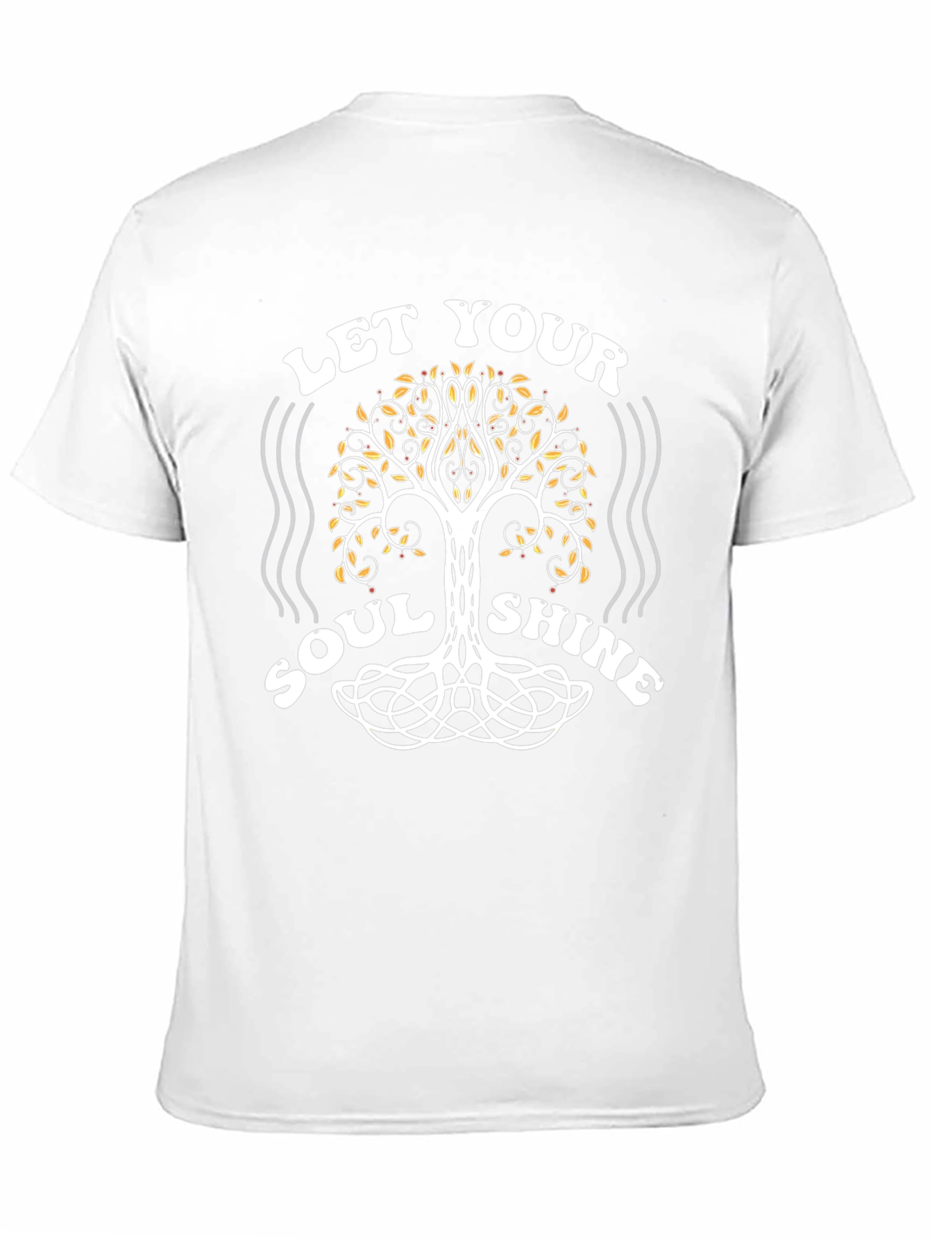 Let Your Soul Shine Tree Graphic Black Tee