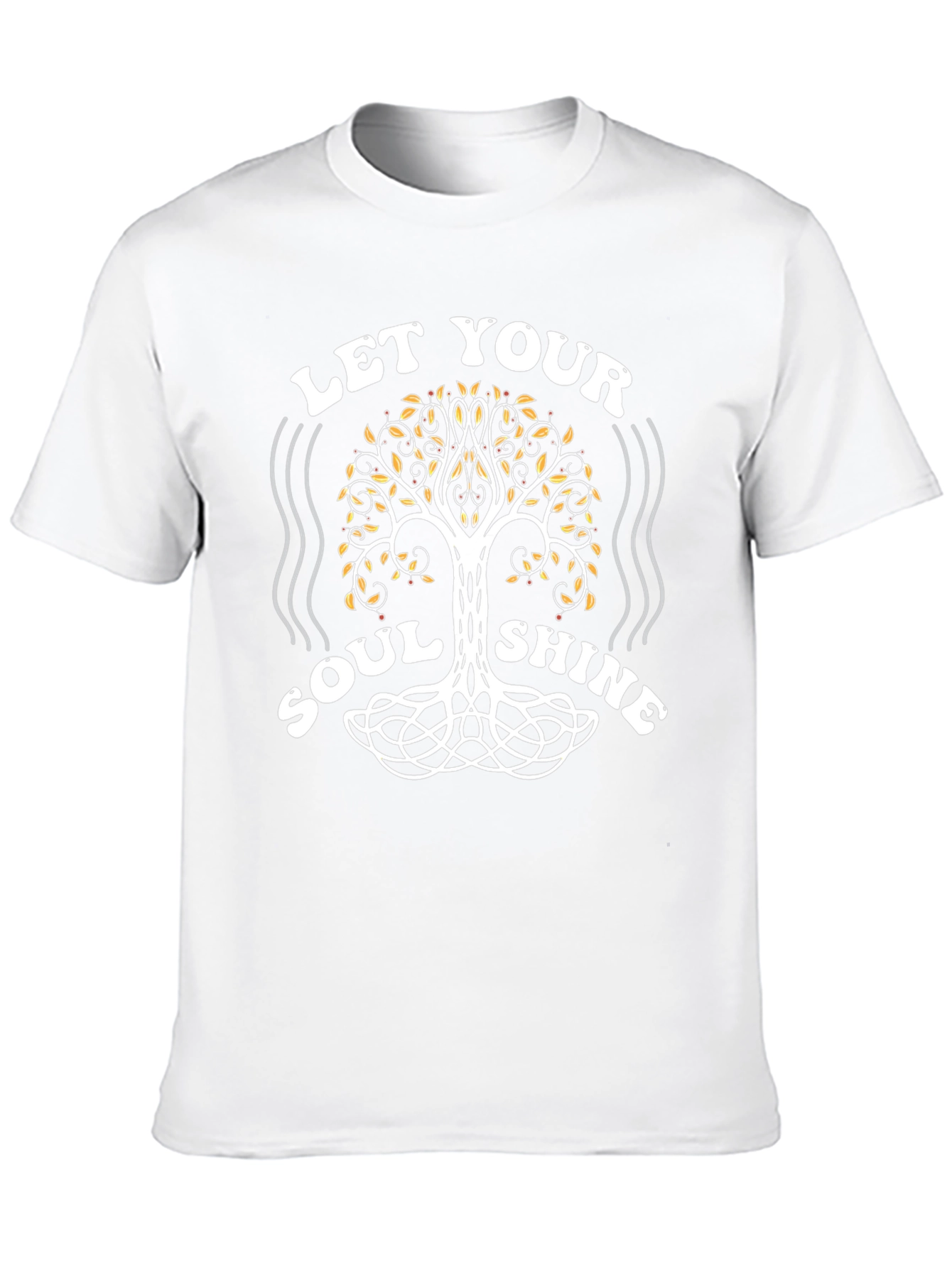 Let Your Soul Shine Tree Graphic Black Tee
