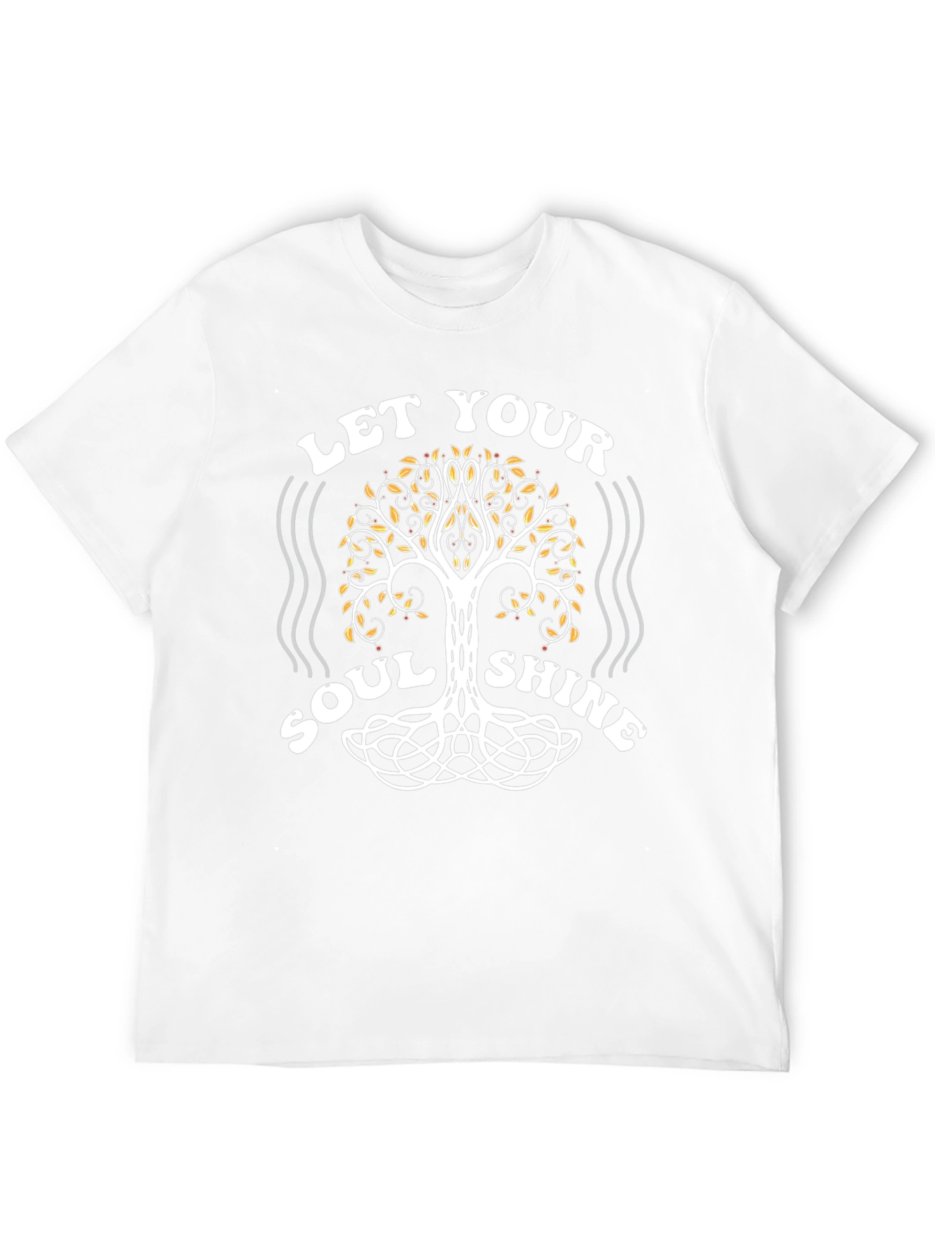 Let Your Soul Shine Tree Graphic Black Tee
