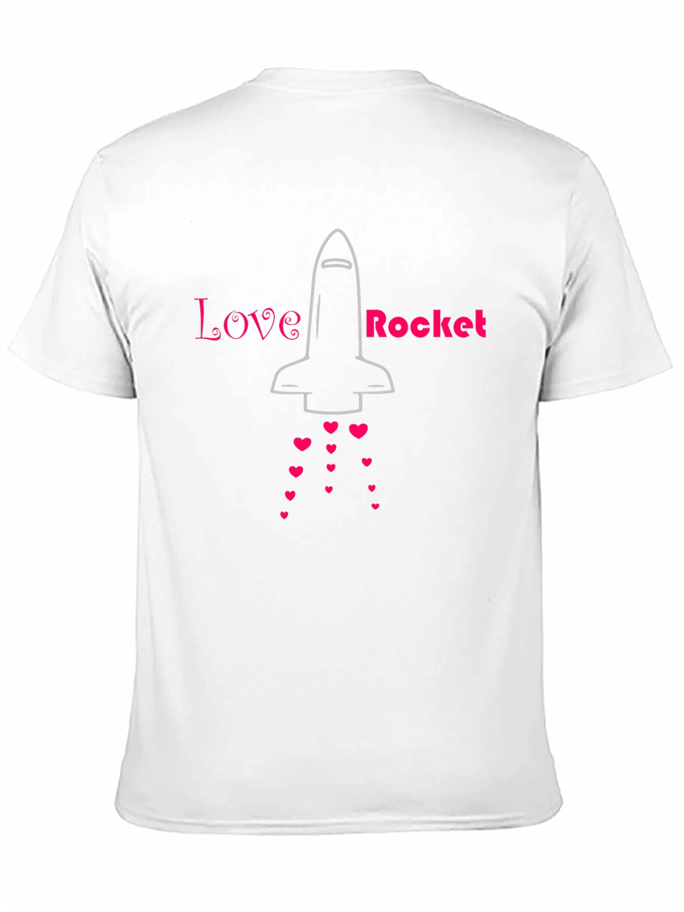Love Rocket Graphic Tee - Black Cotton Blend