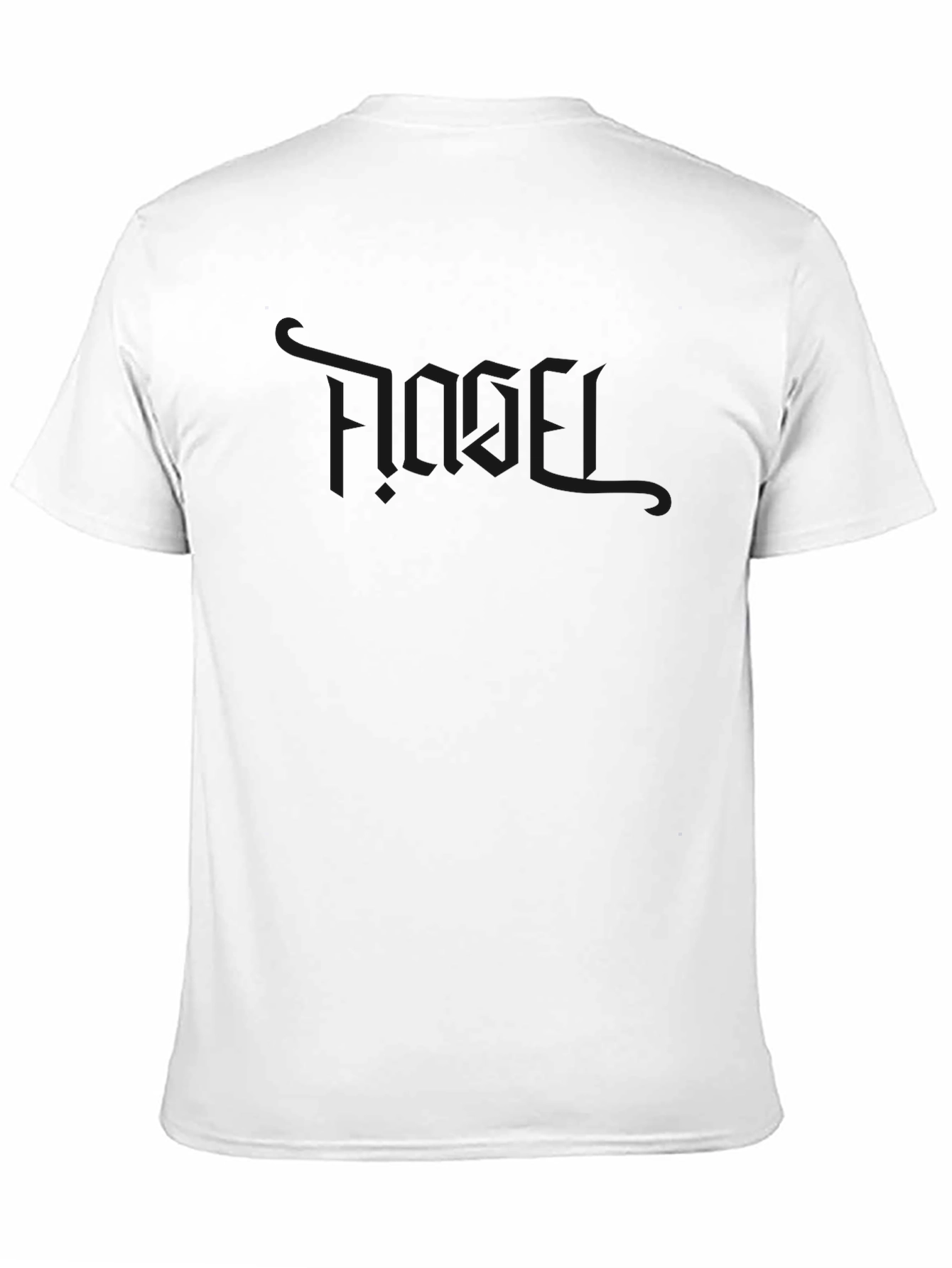 Mens Solid Black Crew Neck Short Sleeve T-Shirt