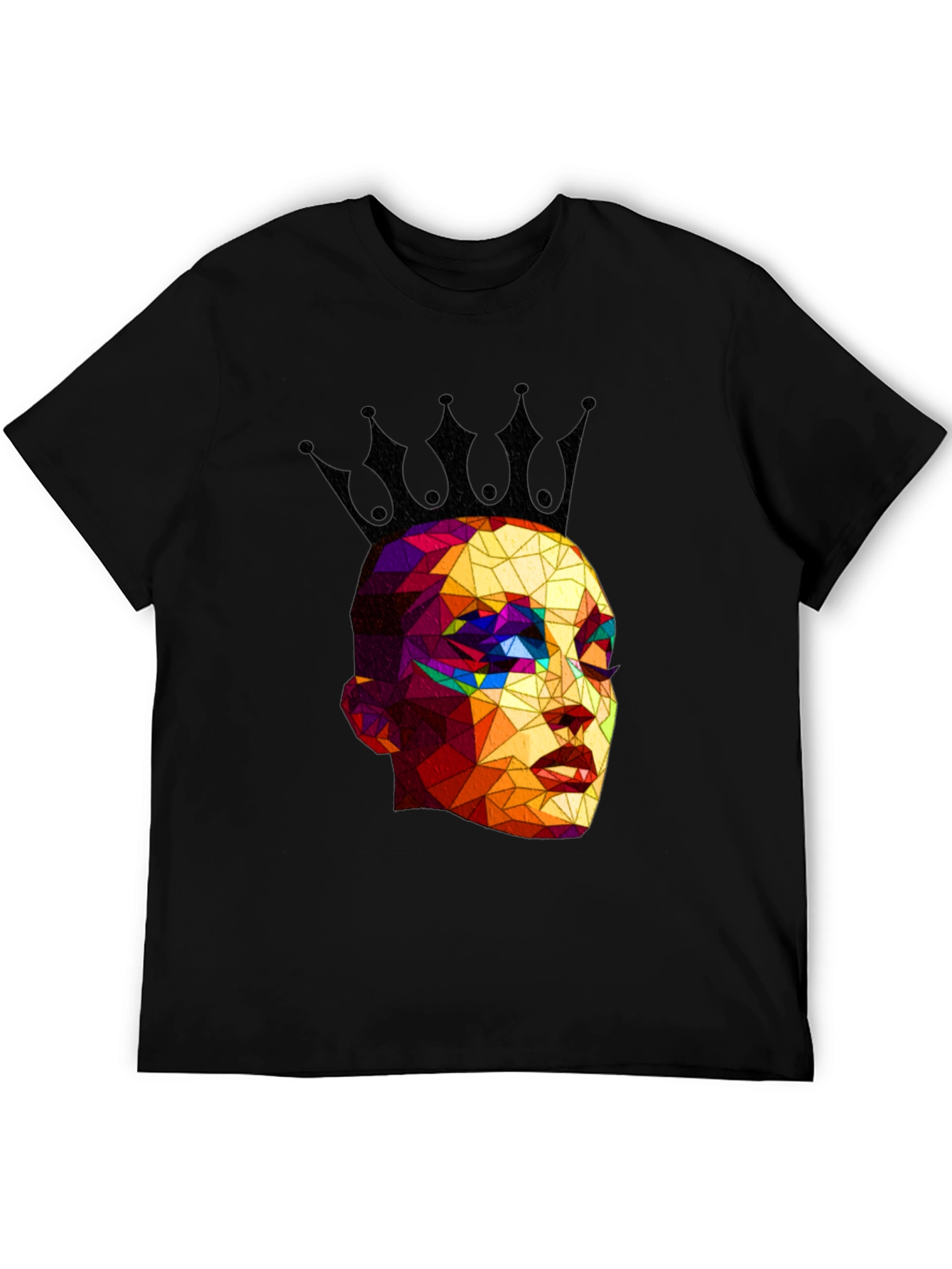 Geometric Queen Black T-Shirt