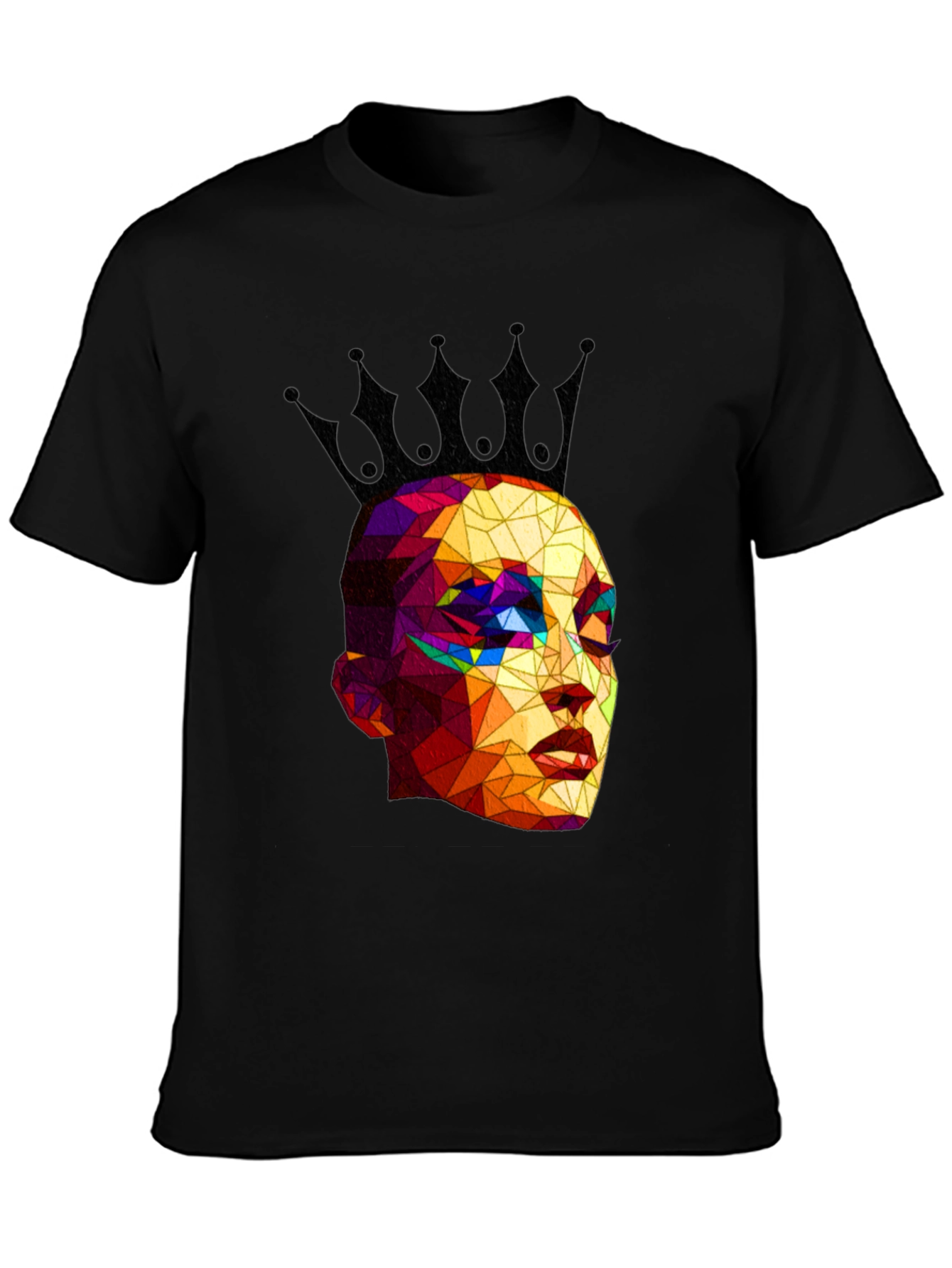 Geometric Queen Black T-Shirt