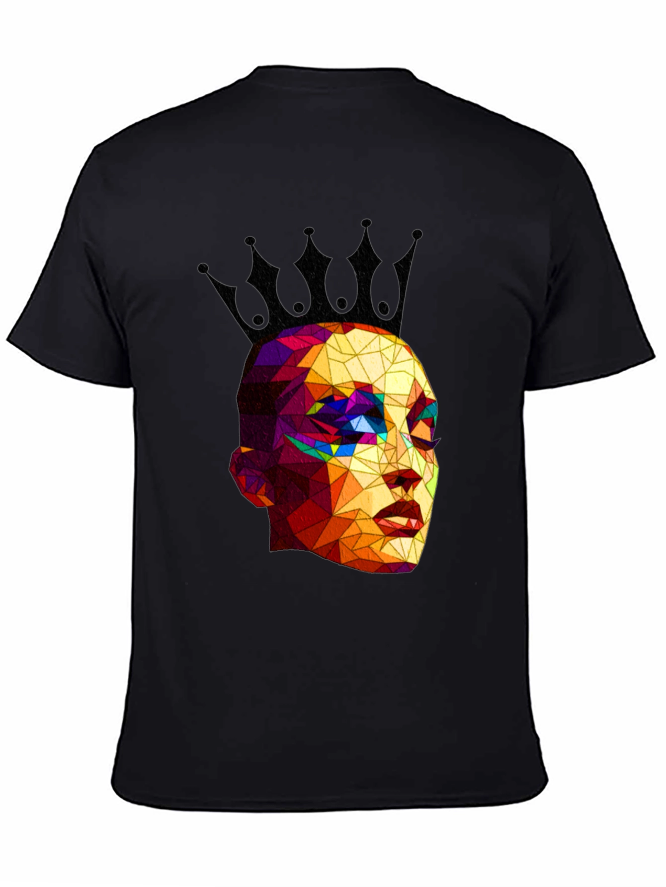Geometric Queen Black T-Shirt