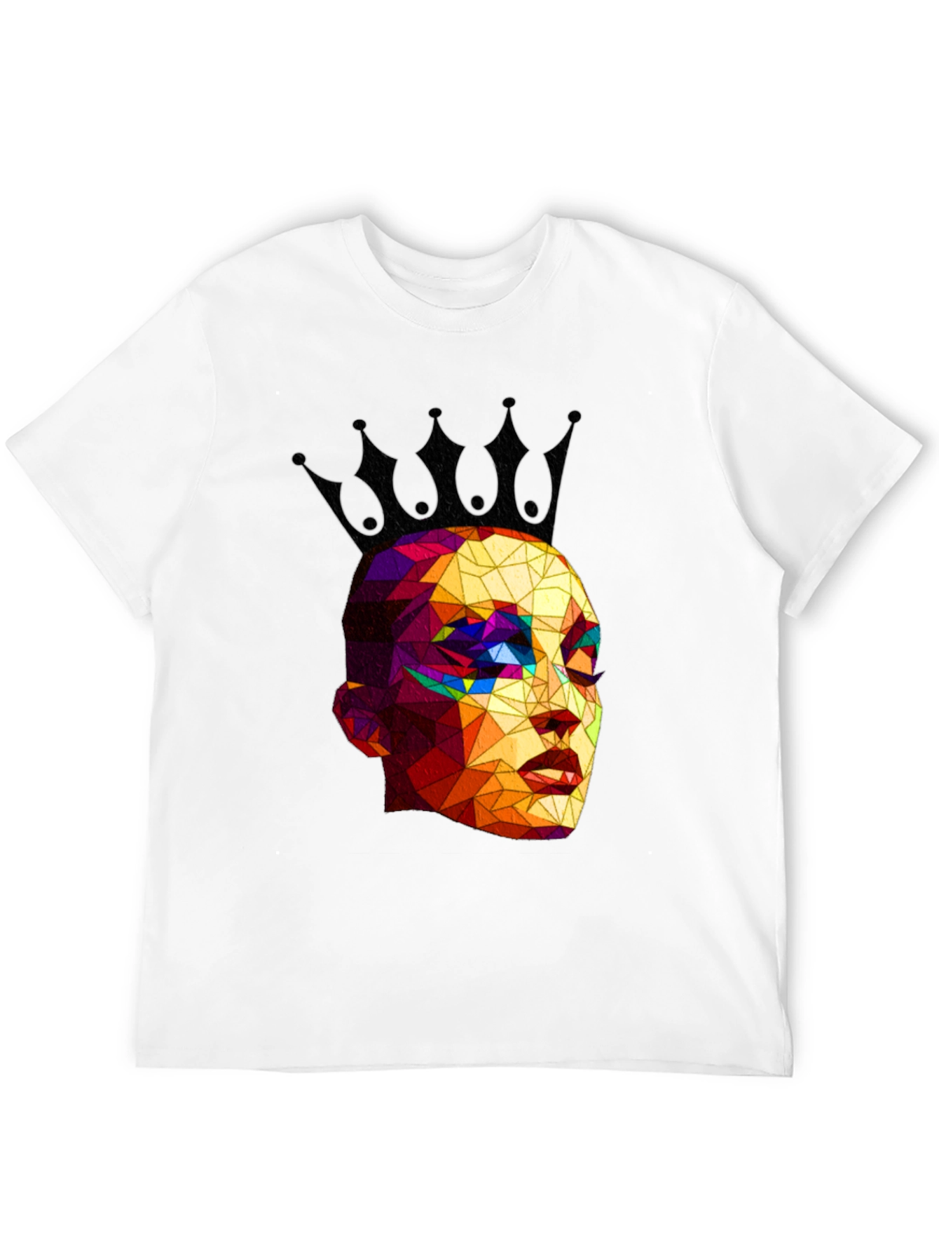 Geometric Queen Black T-Shirt