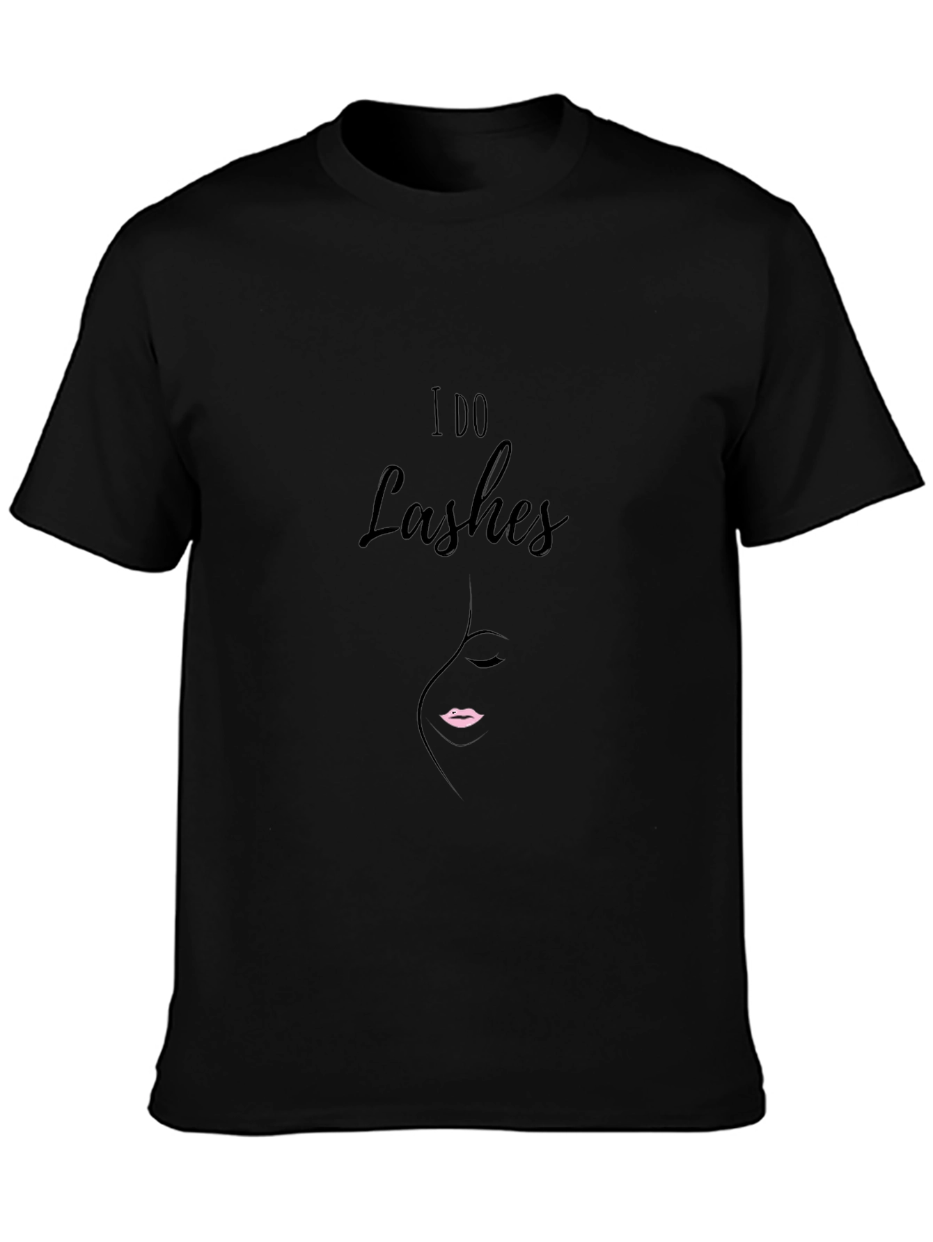 I Do Lashes Graphic Tee - Black T-Shirt