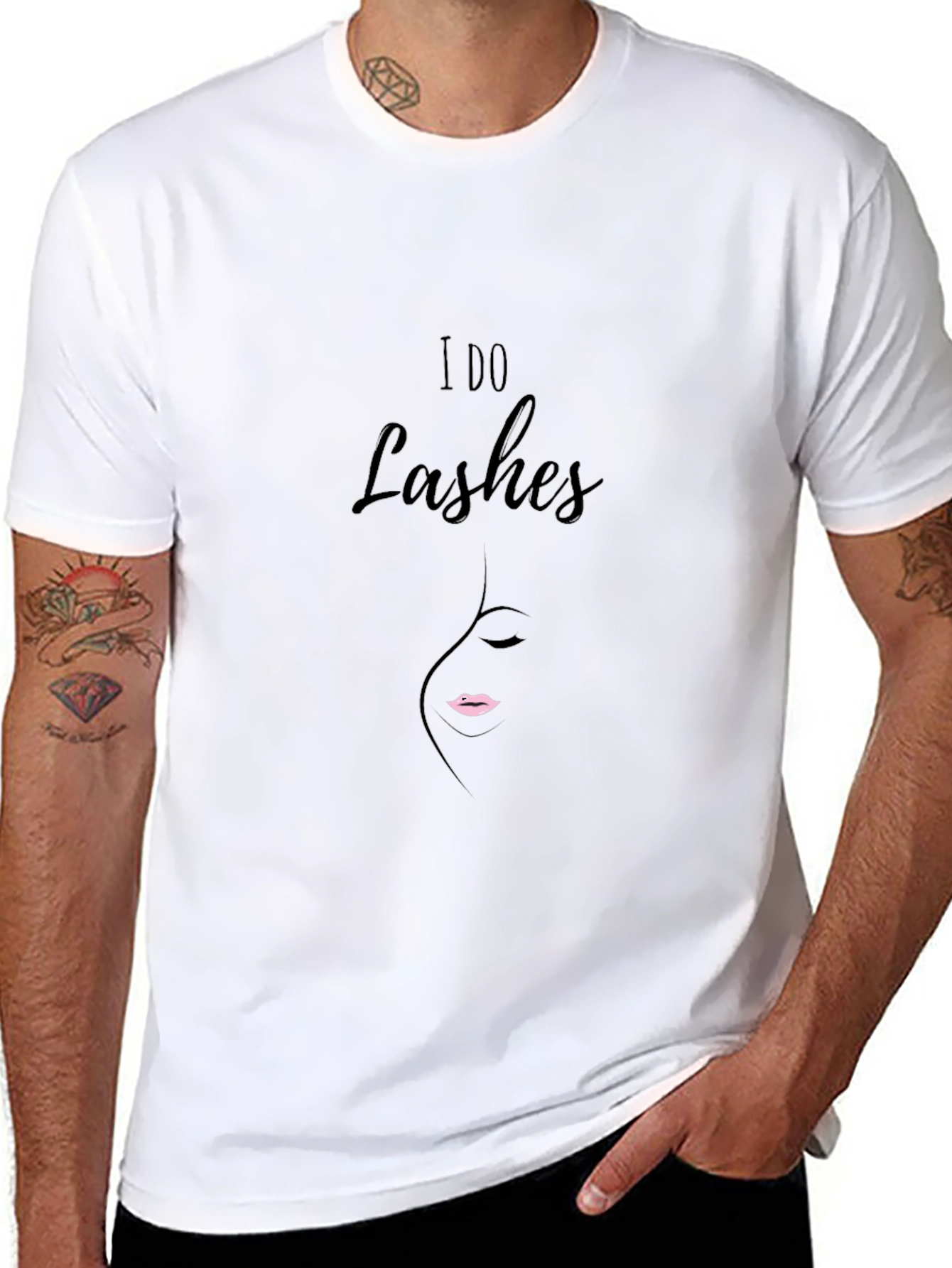 I Do Lashes Graphic Tee - Black T-Shirt