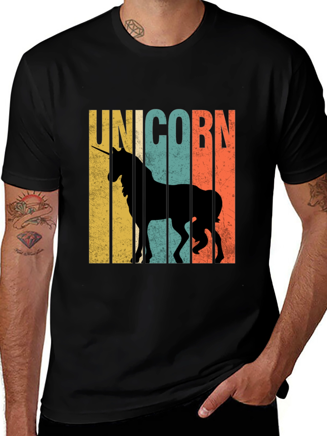 Retro Unicorn Graphic T-Shirt