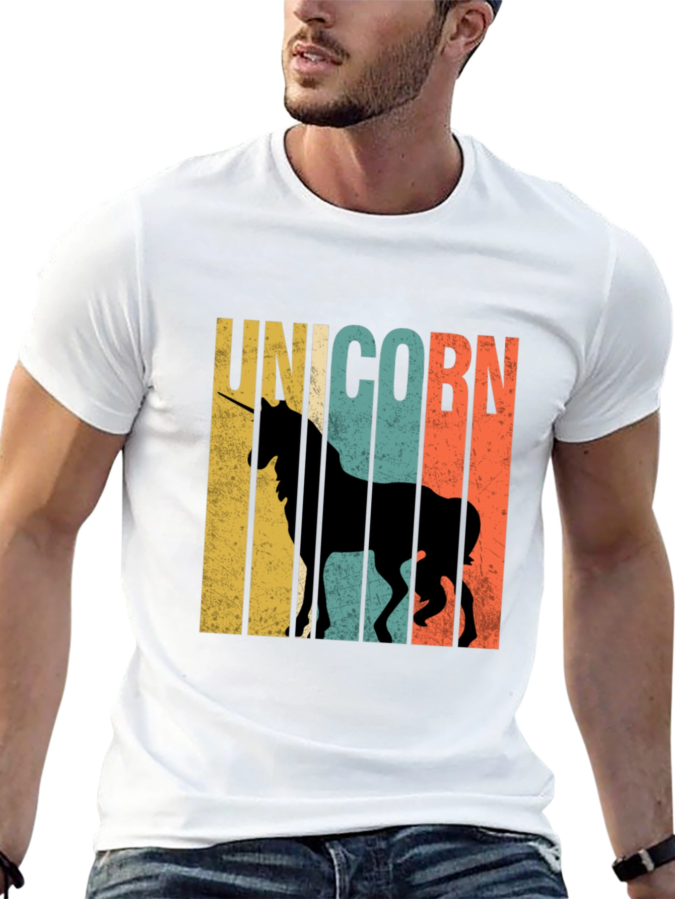 Retro Unicorn Graphic T-Shirt
