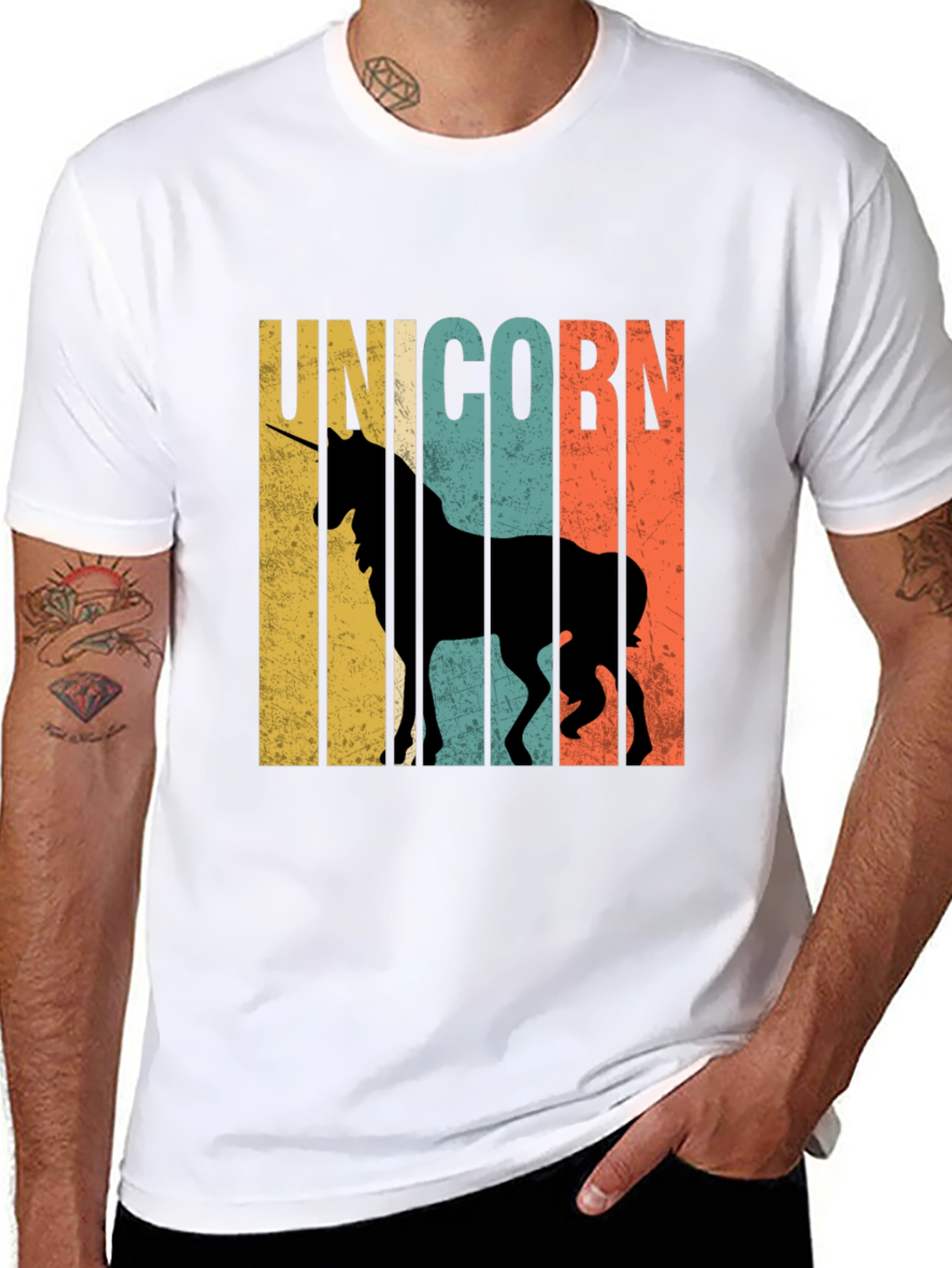 Retro Unicorn Graphic T-Shirt