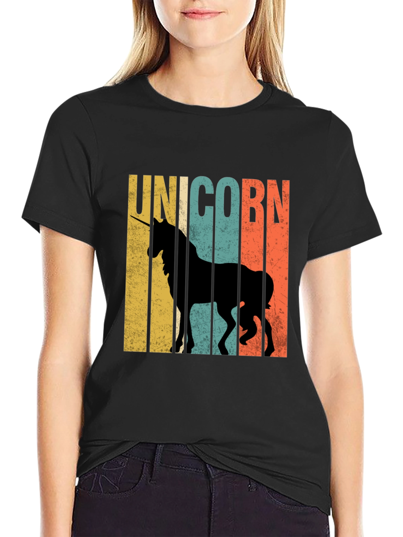 Retro Unicorn Graphic T-Shirt