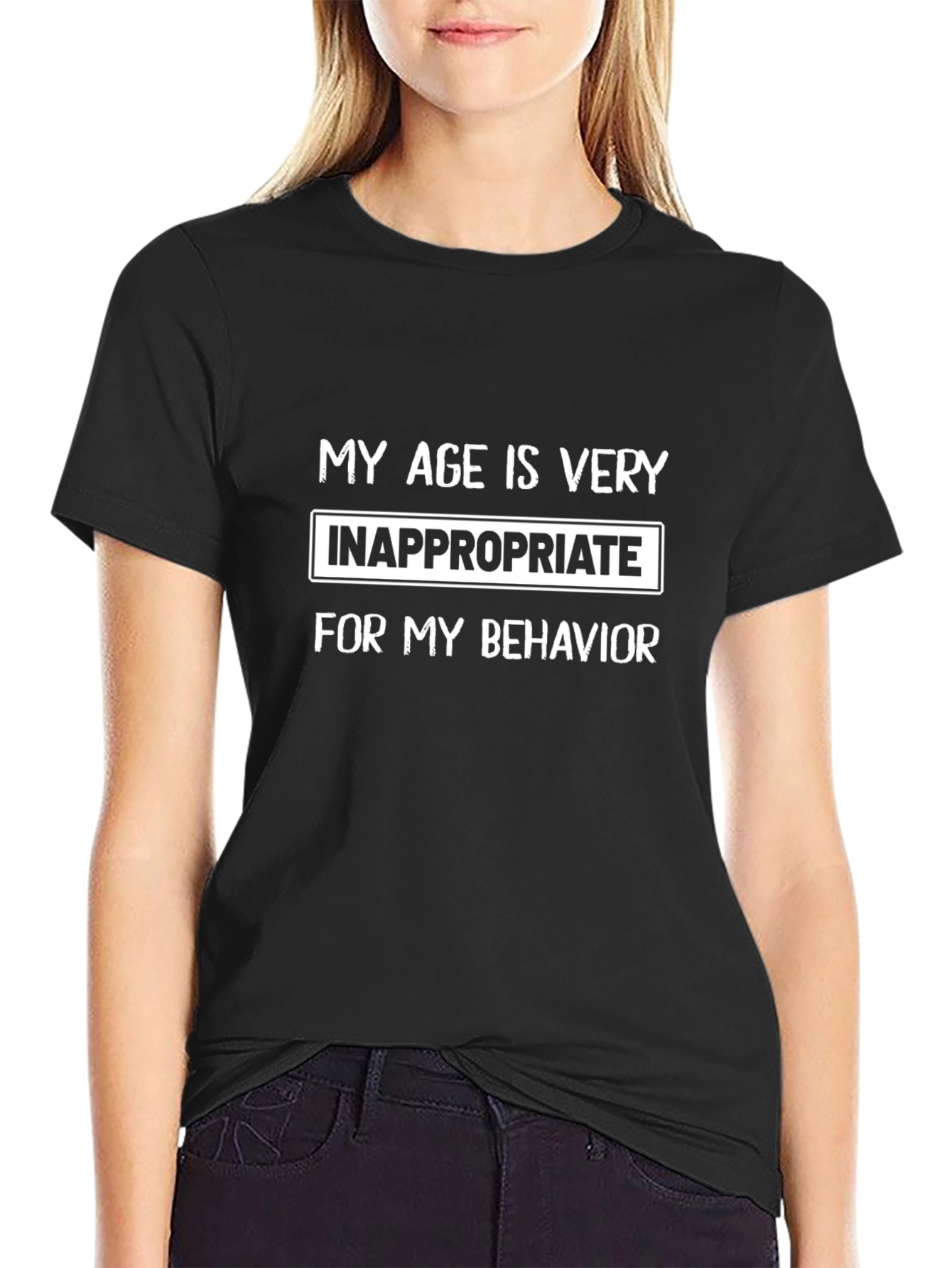 Inappropriate Age Humor Graphic Tee