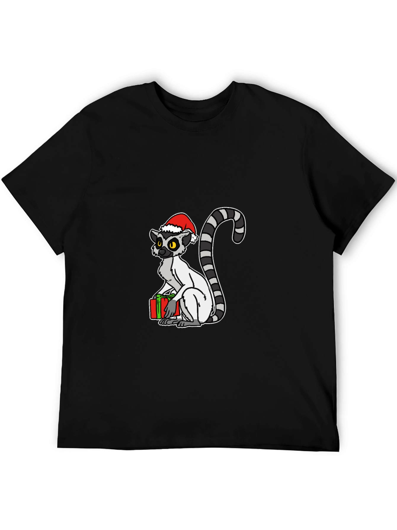 Christmas Lemur Graphic Tee - Holiday Gift