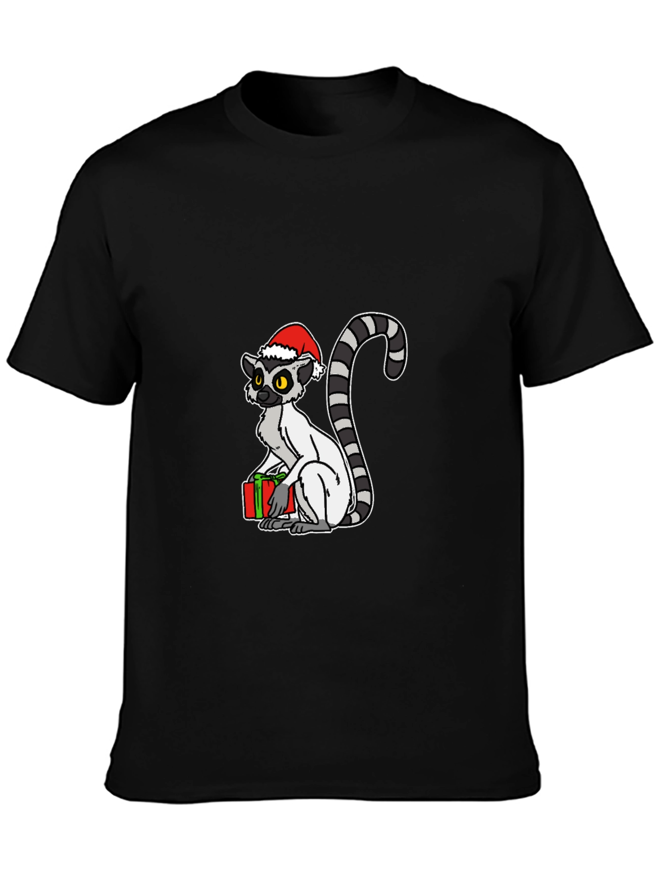 Christmas Lemur Graphic Tee - Holiday Gift