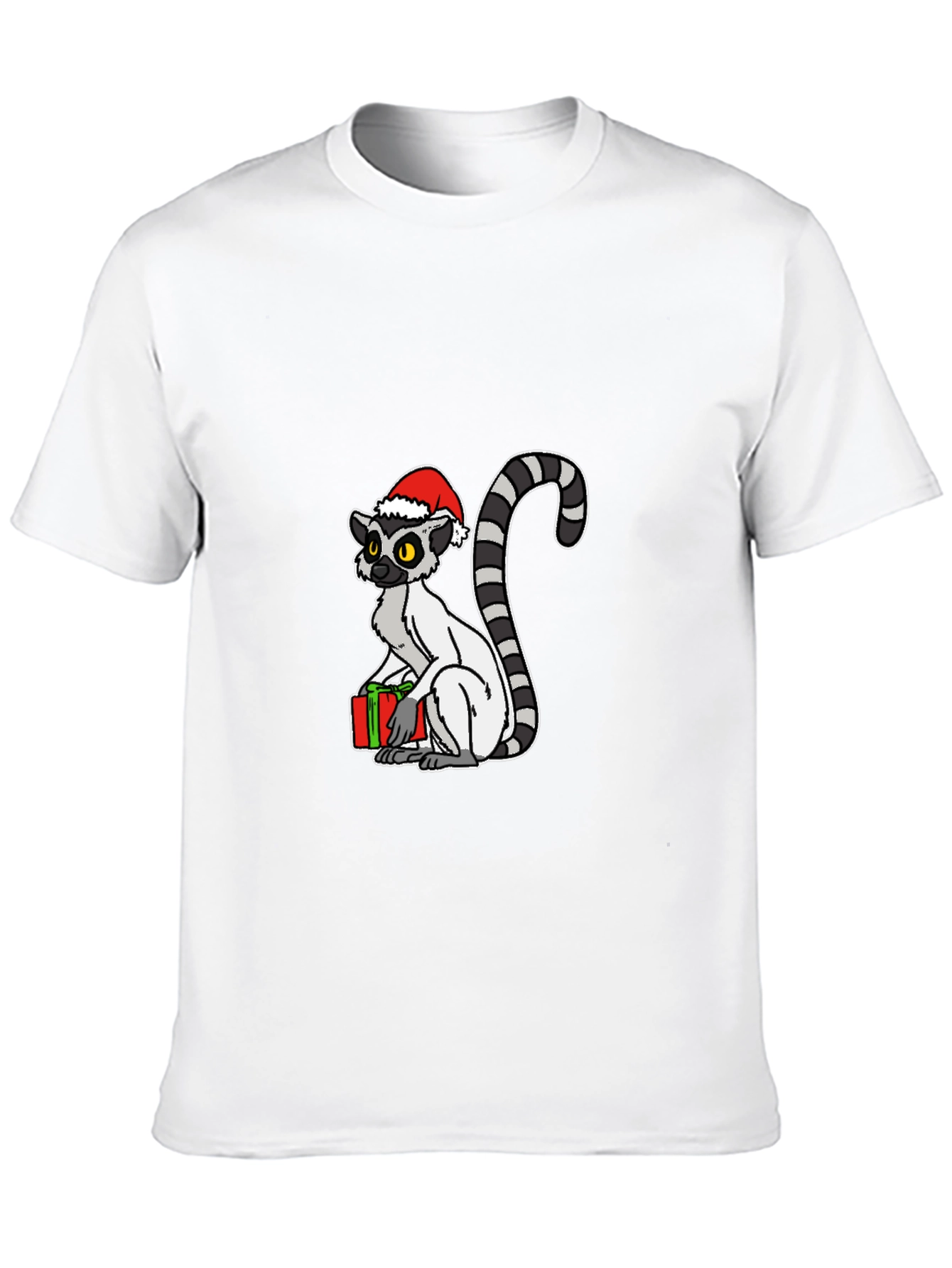Christmas Lemur Graphic Tee - Holiday Gift