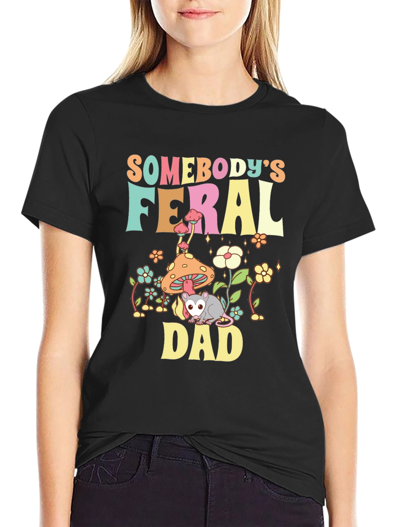 Feral Dad T-Shirt - Graphic Tee for Dads