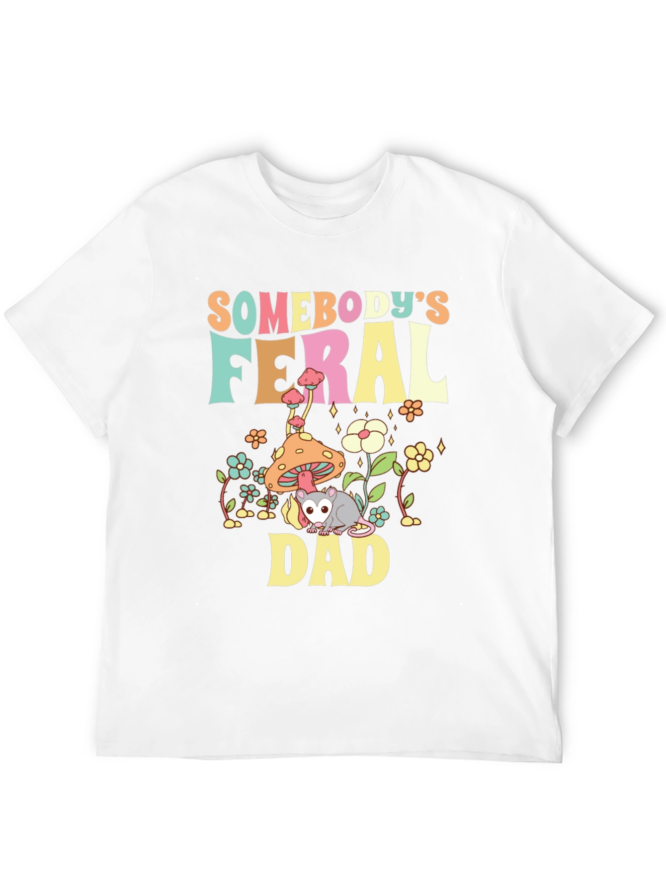 Feral Dad T-Shirt - Graphic Tee for Dads