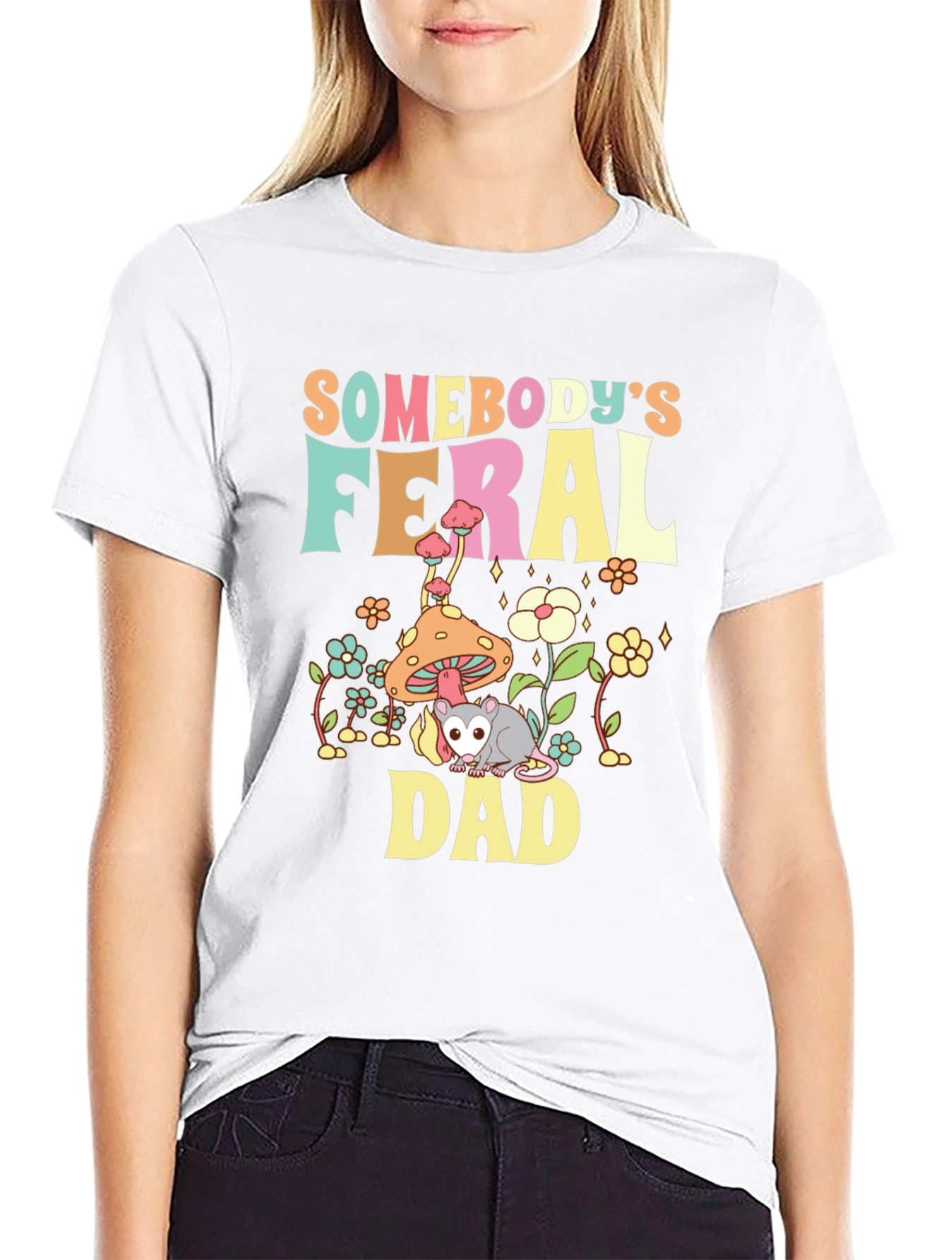 Feral Dad T-Shirt - Graphic Tee for Dads