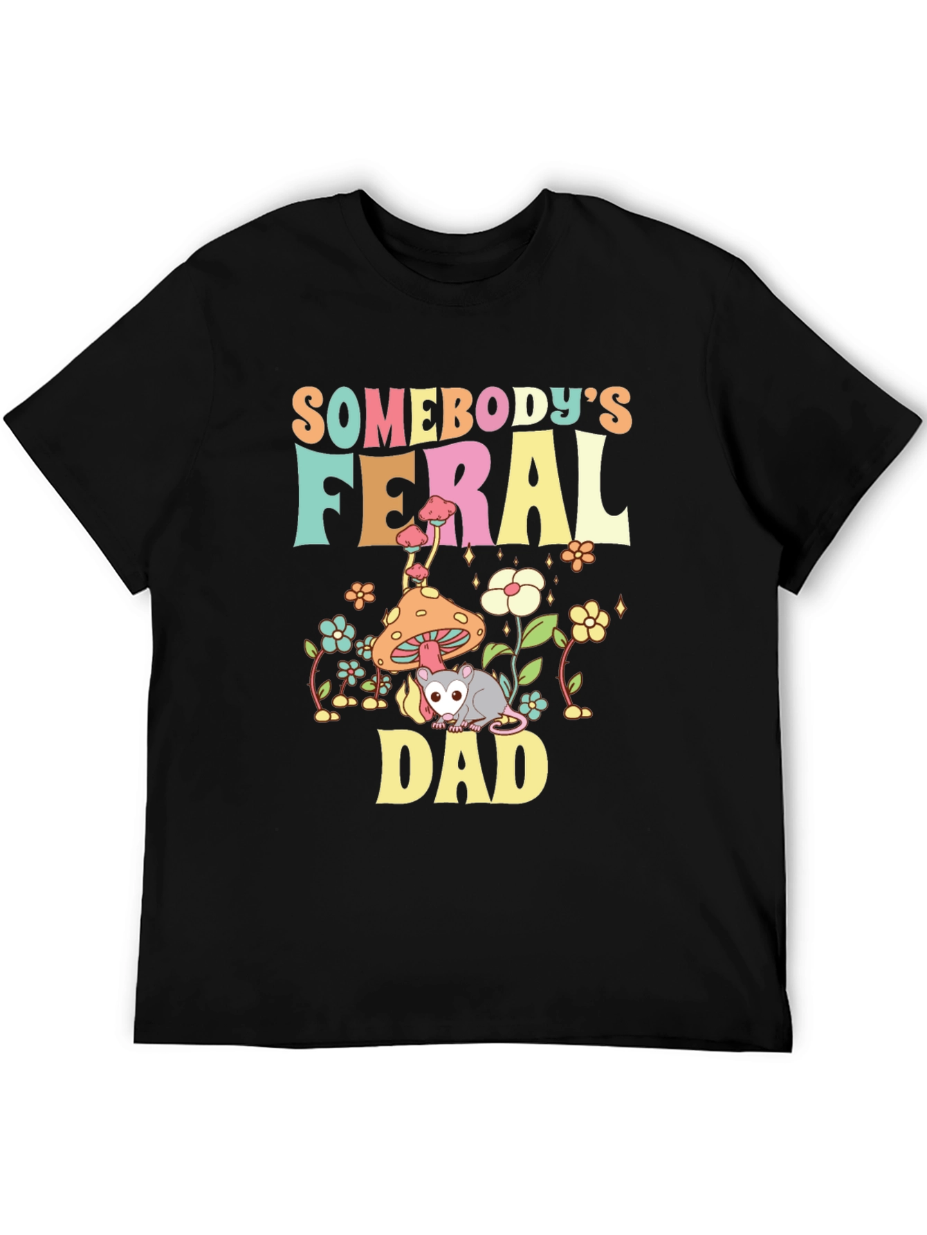 Feral Dad T-Shirt - Graphic Tee for Dads