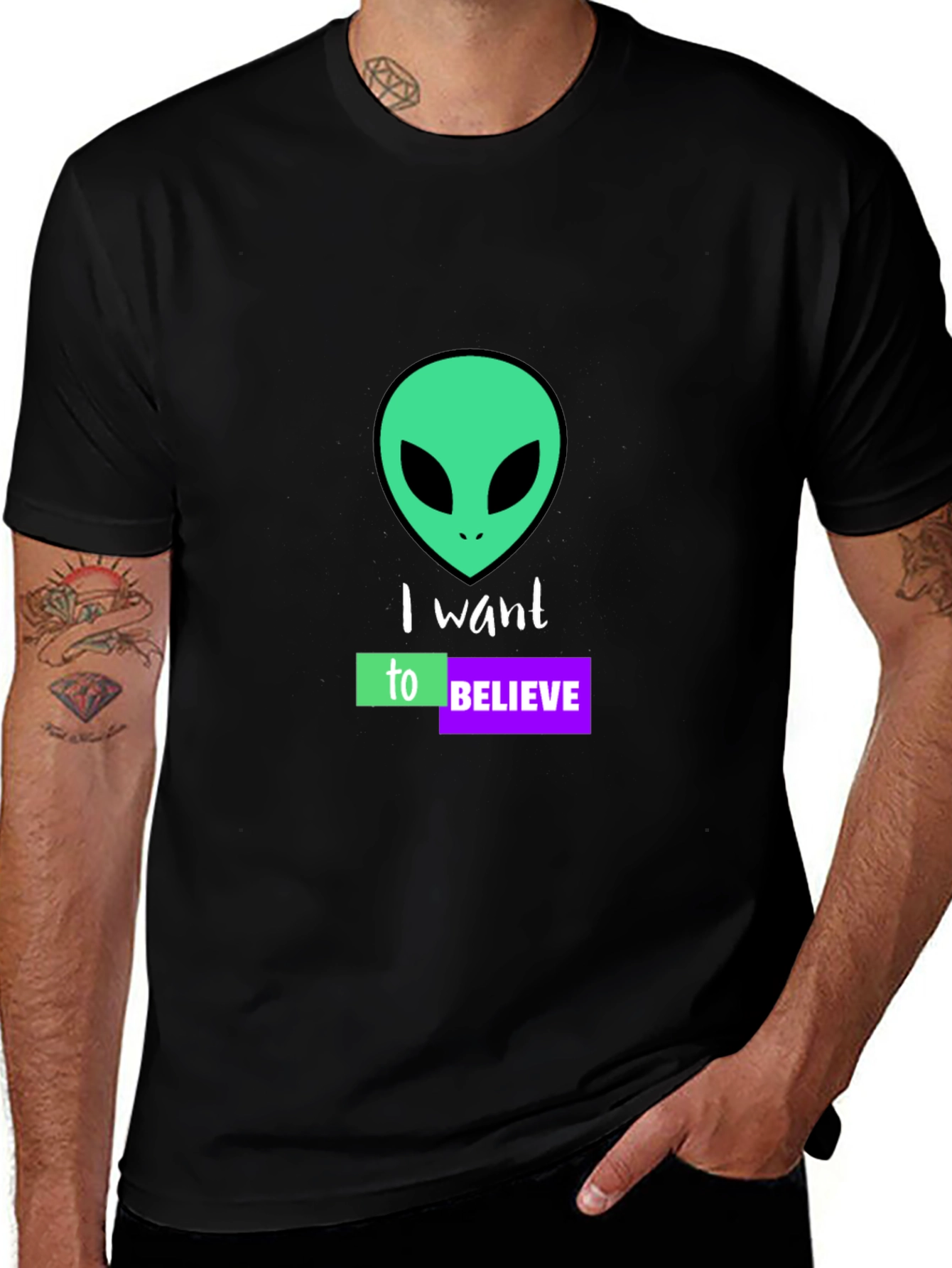 I Want to Believe Alien Graphic T-Shirt