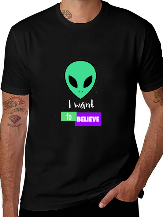I Want to Believe Alien Graphic T-Shirt