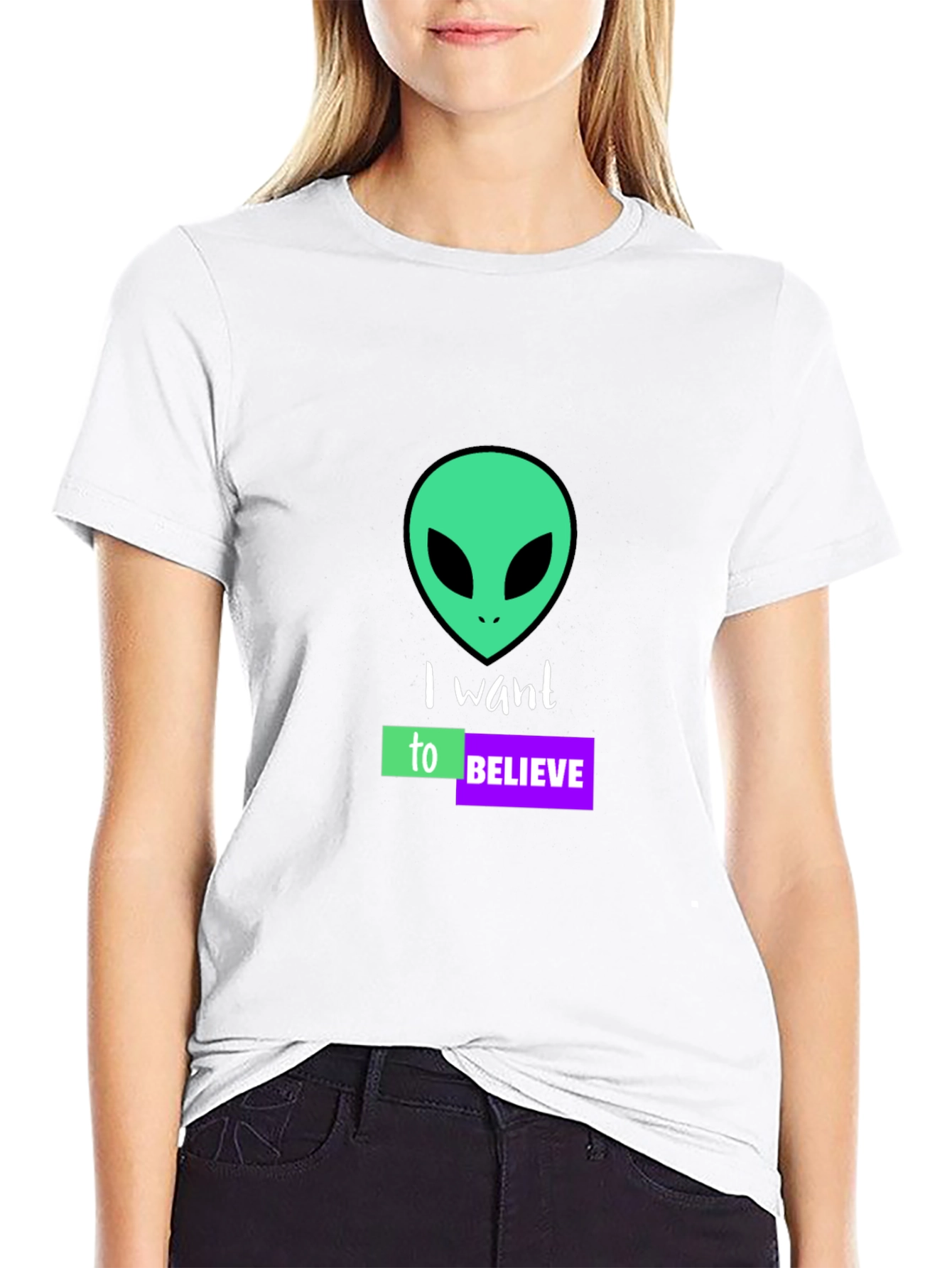 I Want to Believe Alien Graphic T-Shirt