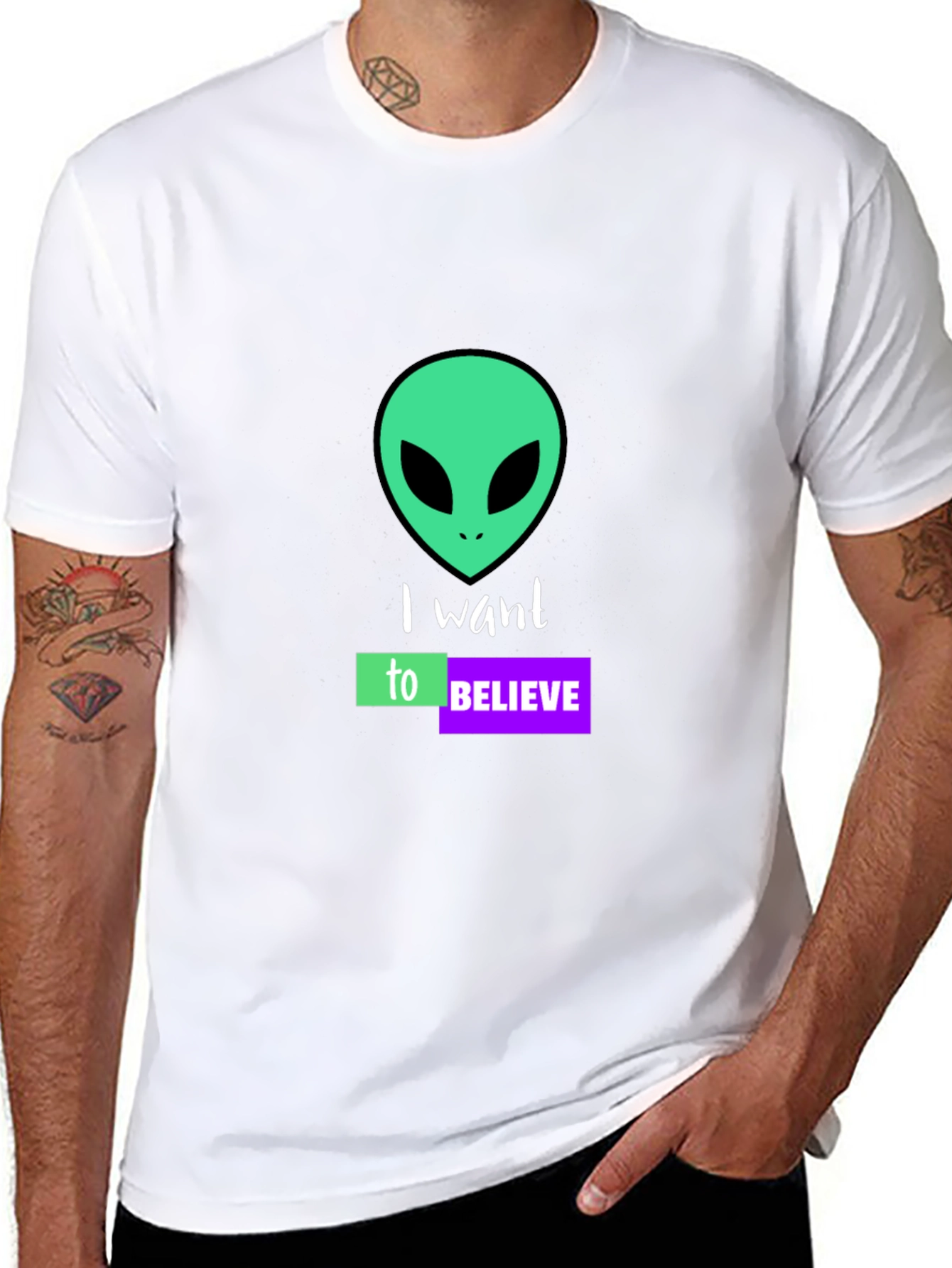 I Want to Believe Alien Graphic T-Shirt
