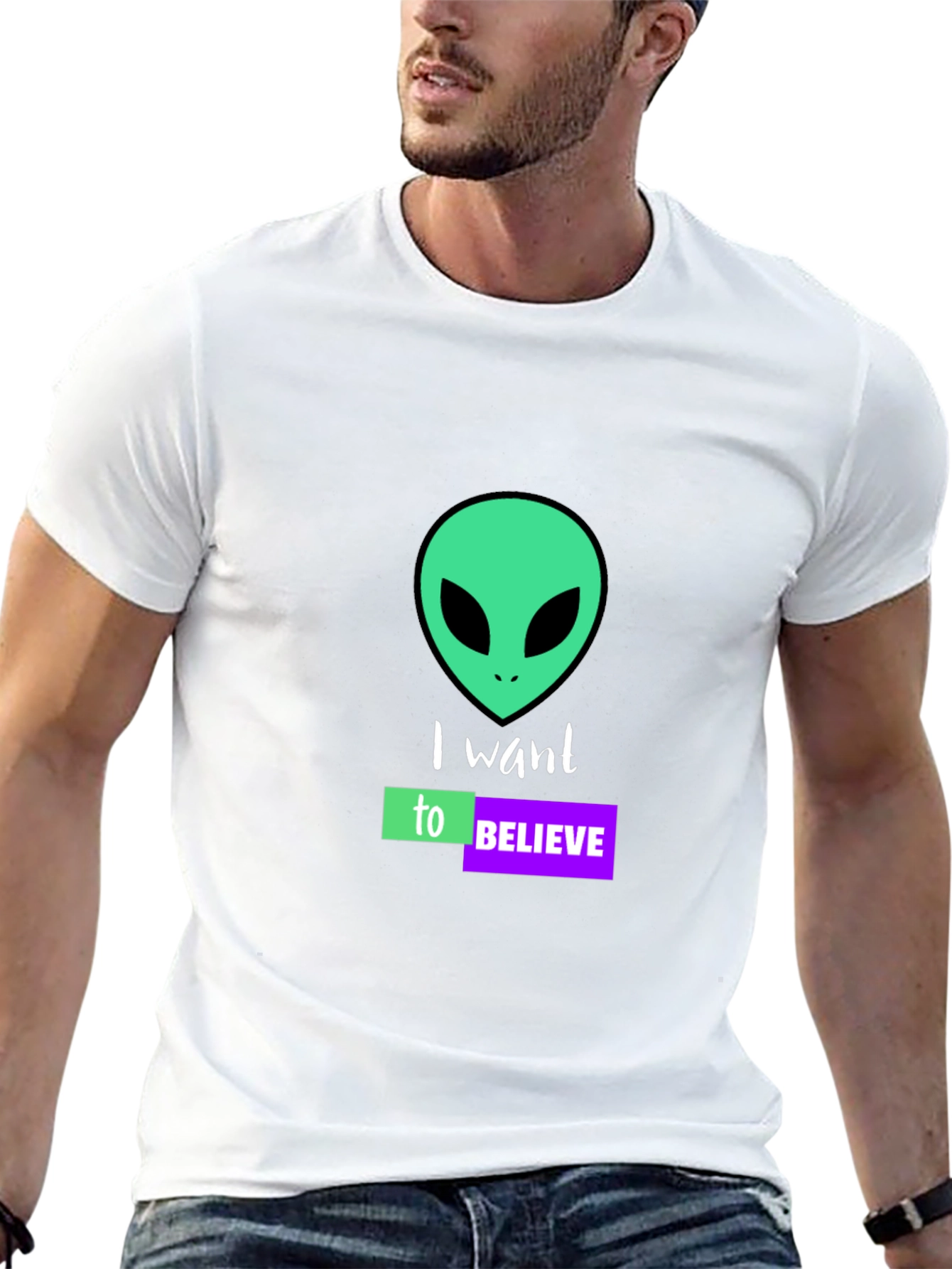 I Want to Believe Alien Graphic T-Shirt