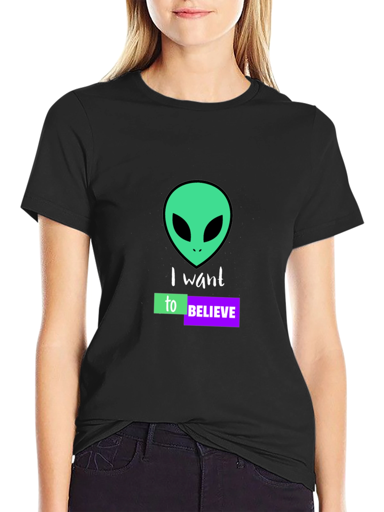 I Want to Believe Alien Graphic T-Shirt