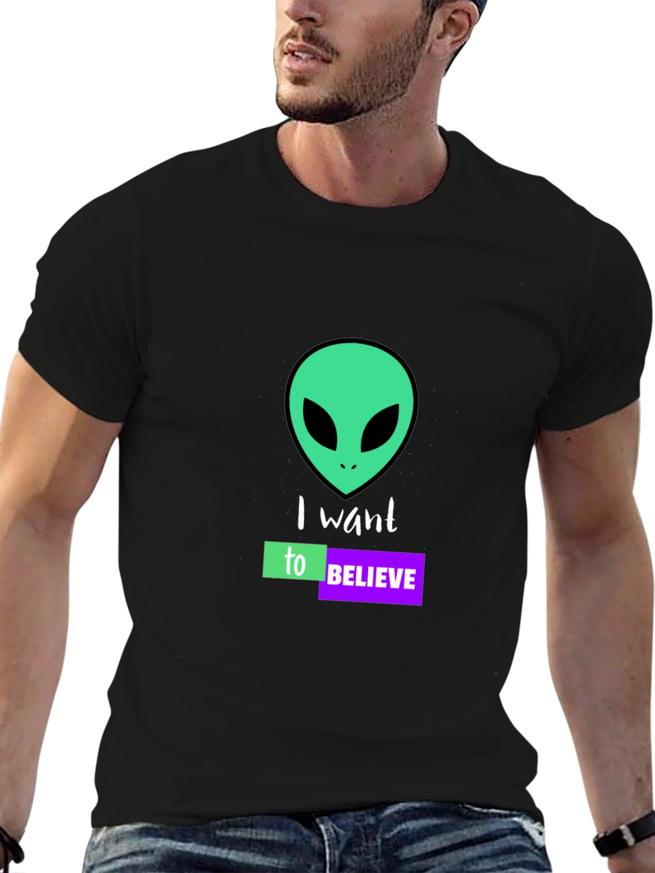 I Want to Believe Alien Graphic T-Shirt