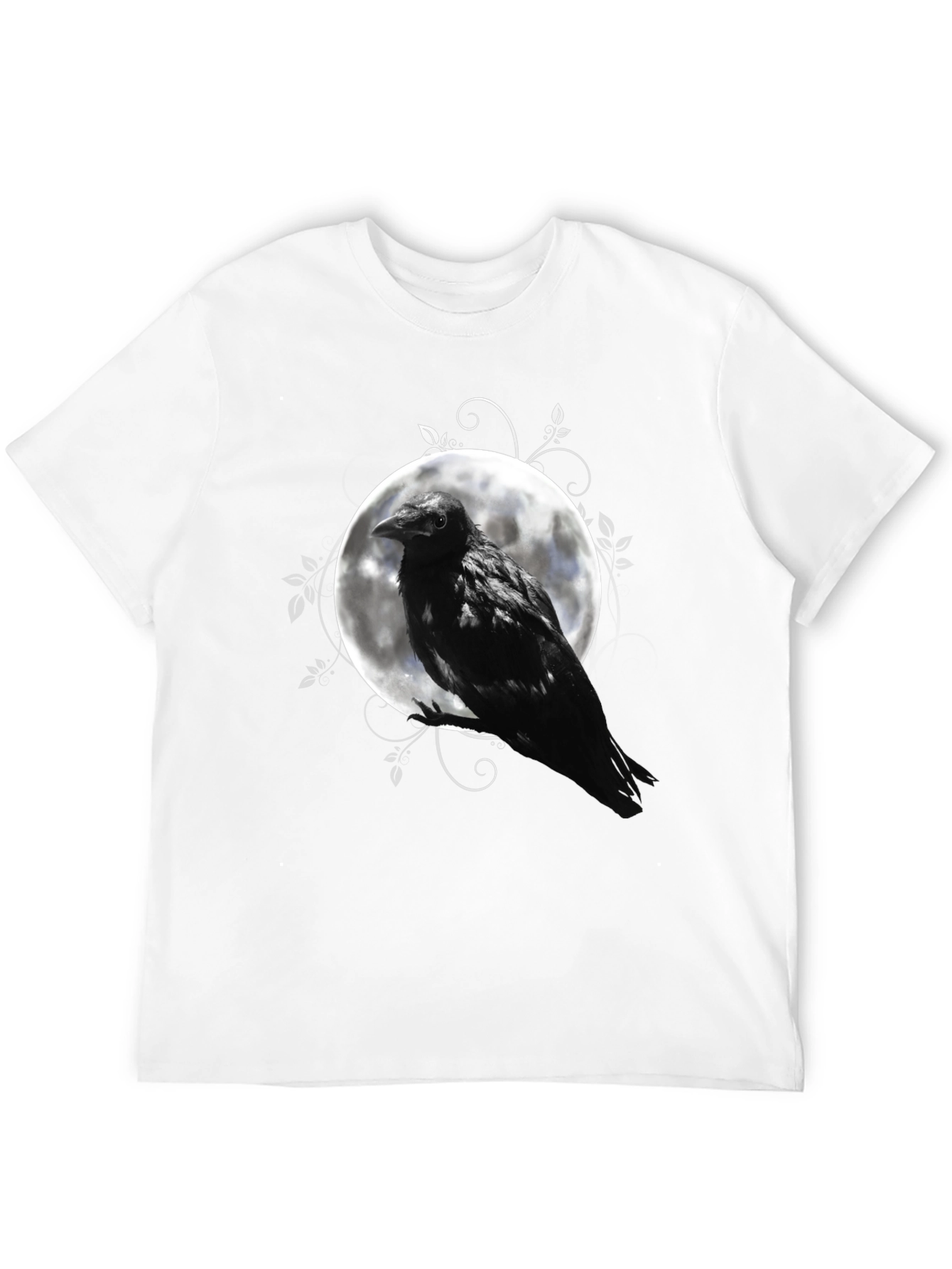 Raven Moon Graphic Tee - Mens Black T-Shirt