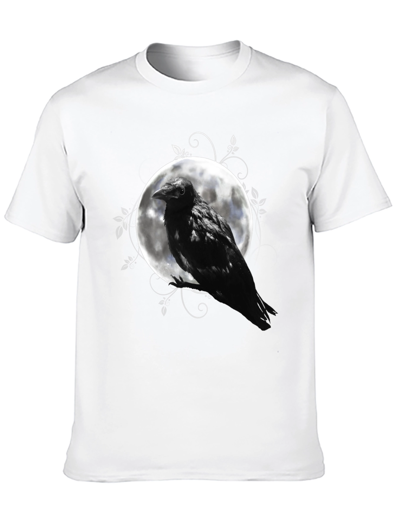 Raven Moon Graphic Tee - Mens Black T-Shirt