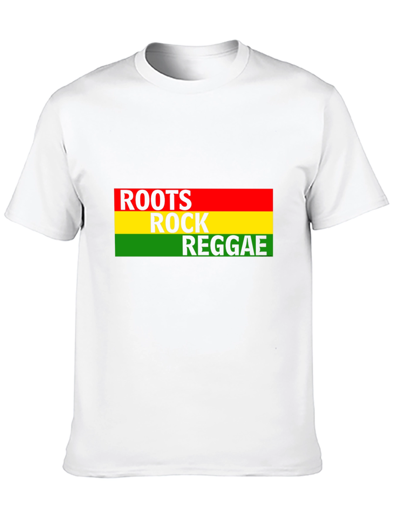 Roots Rock Reggae Graphic Tee - Black Cotton T-Shirt