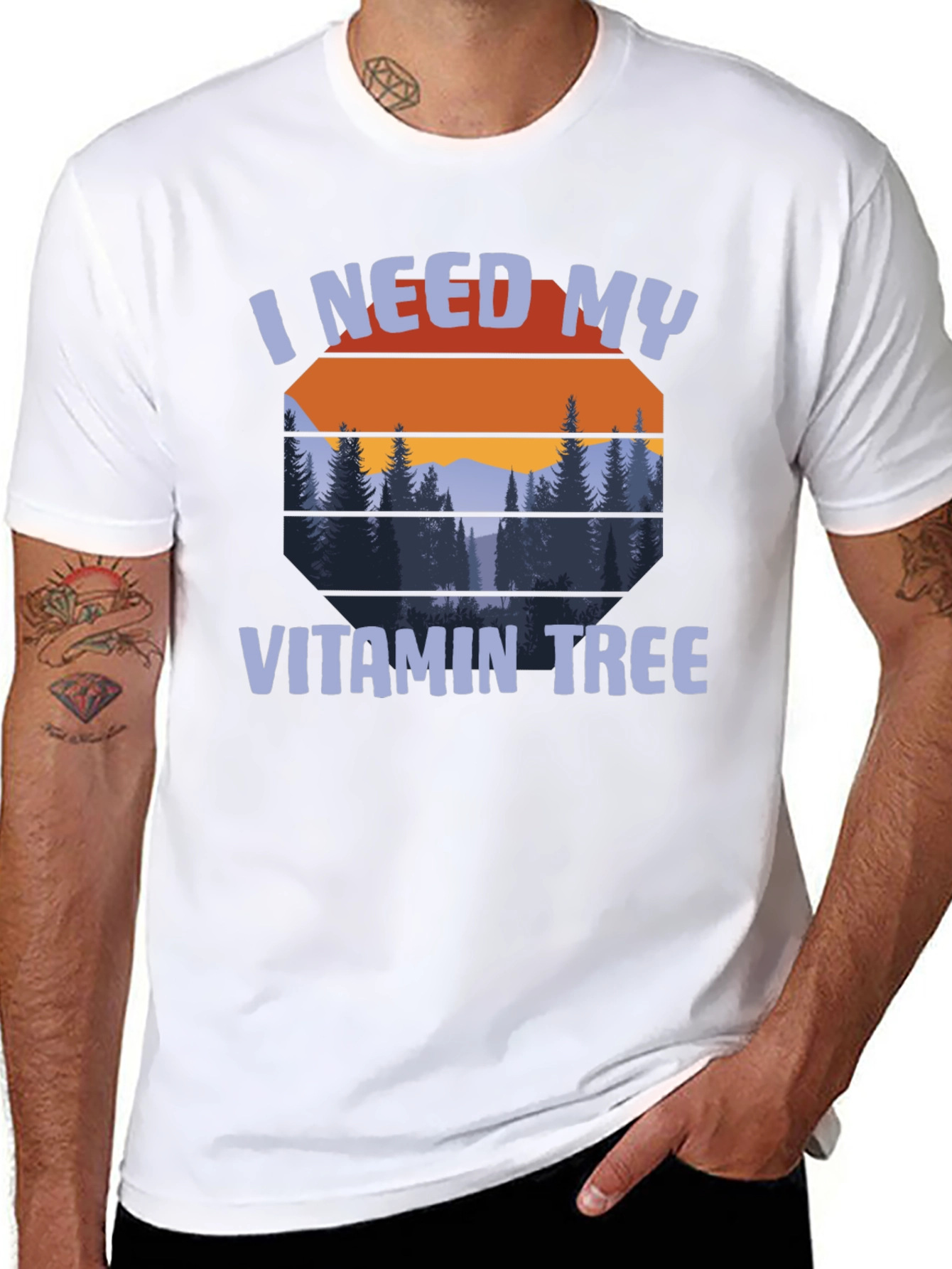 I Need My Vitamin Tree Graphic T-Shirt