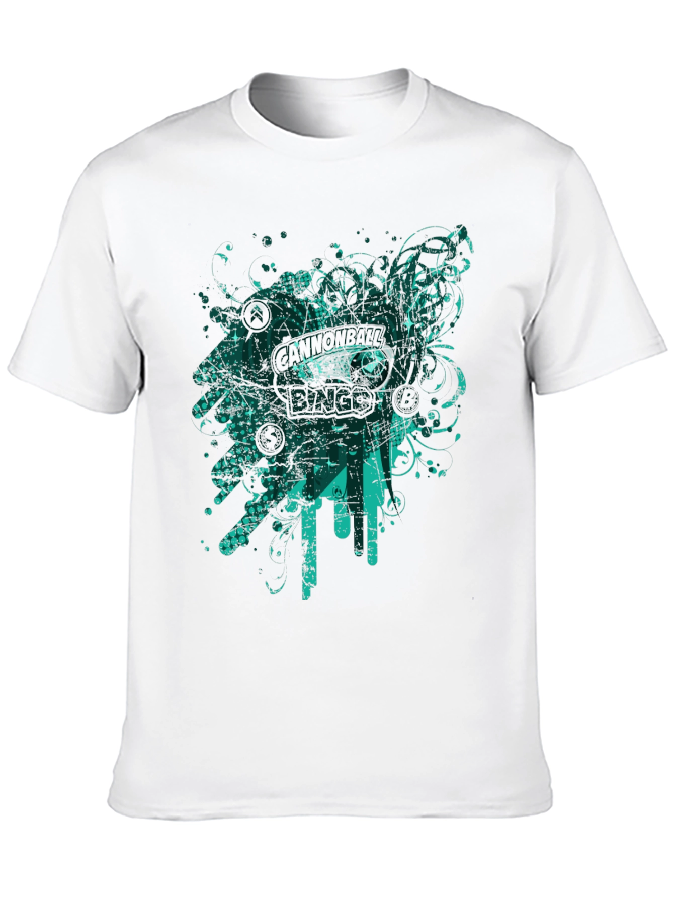 Abstract Graphic Black T-Shirt