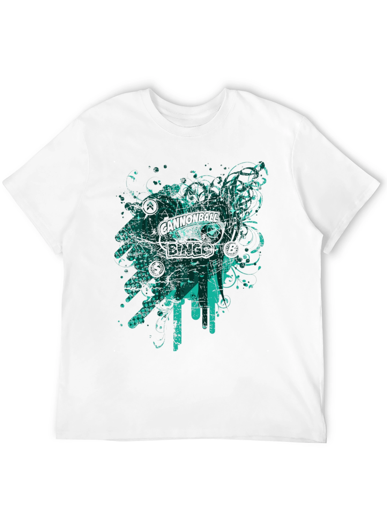 Abstract Graphic Black T-Shirt