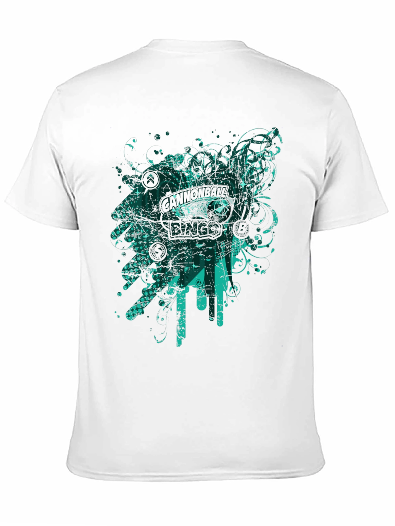 Abstract Graphic Black T-Shirt