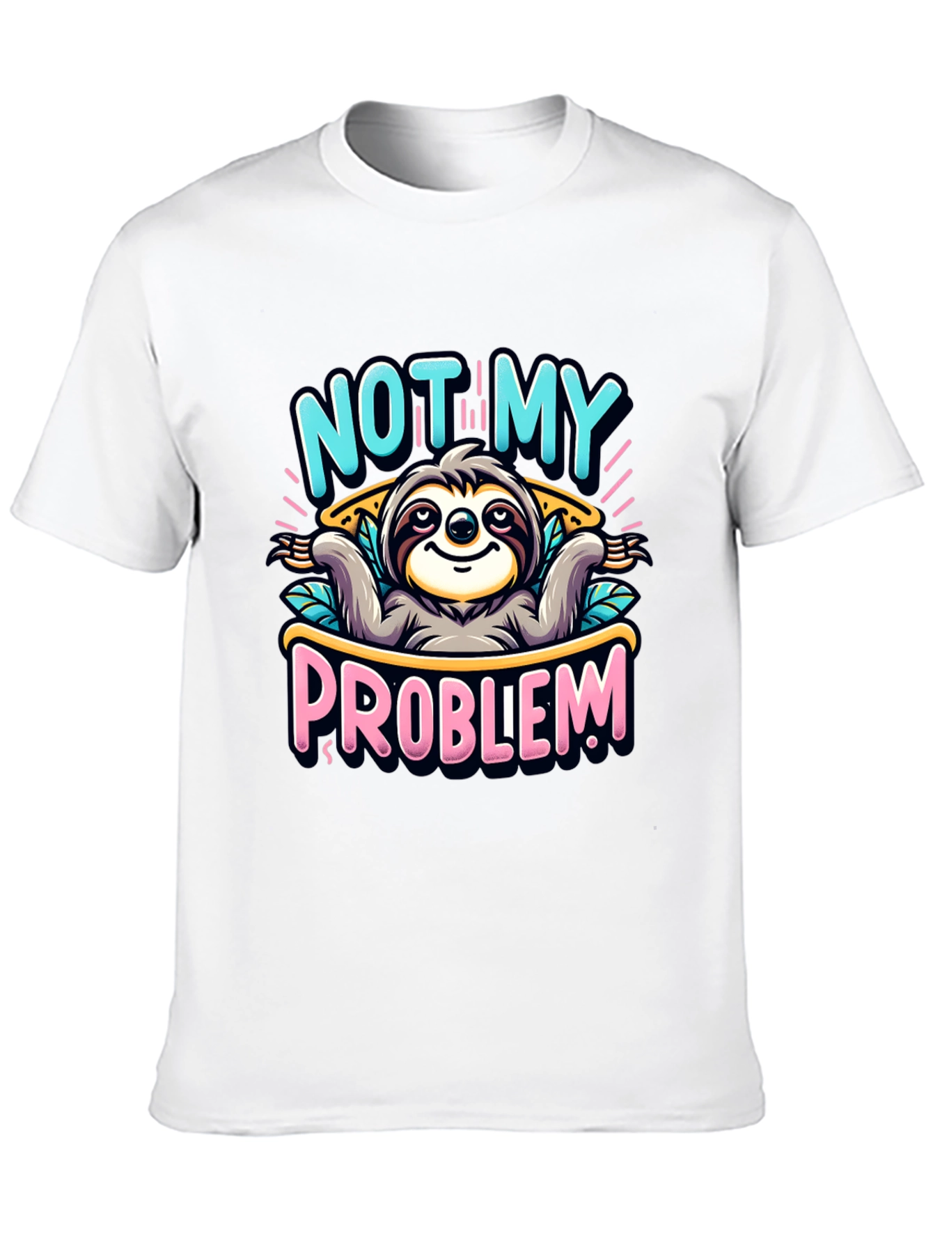 Not My Problem Sloth Graphic Tee