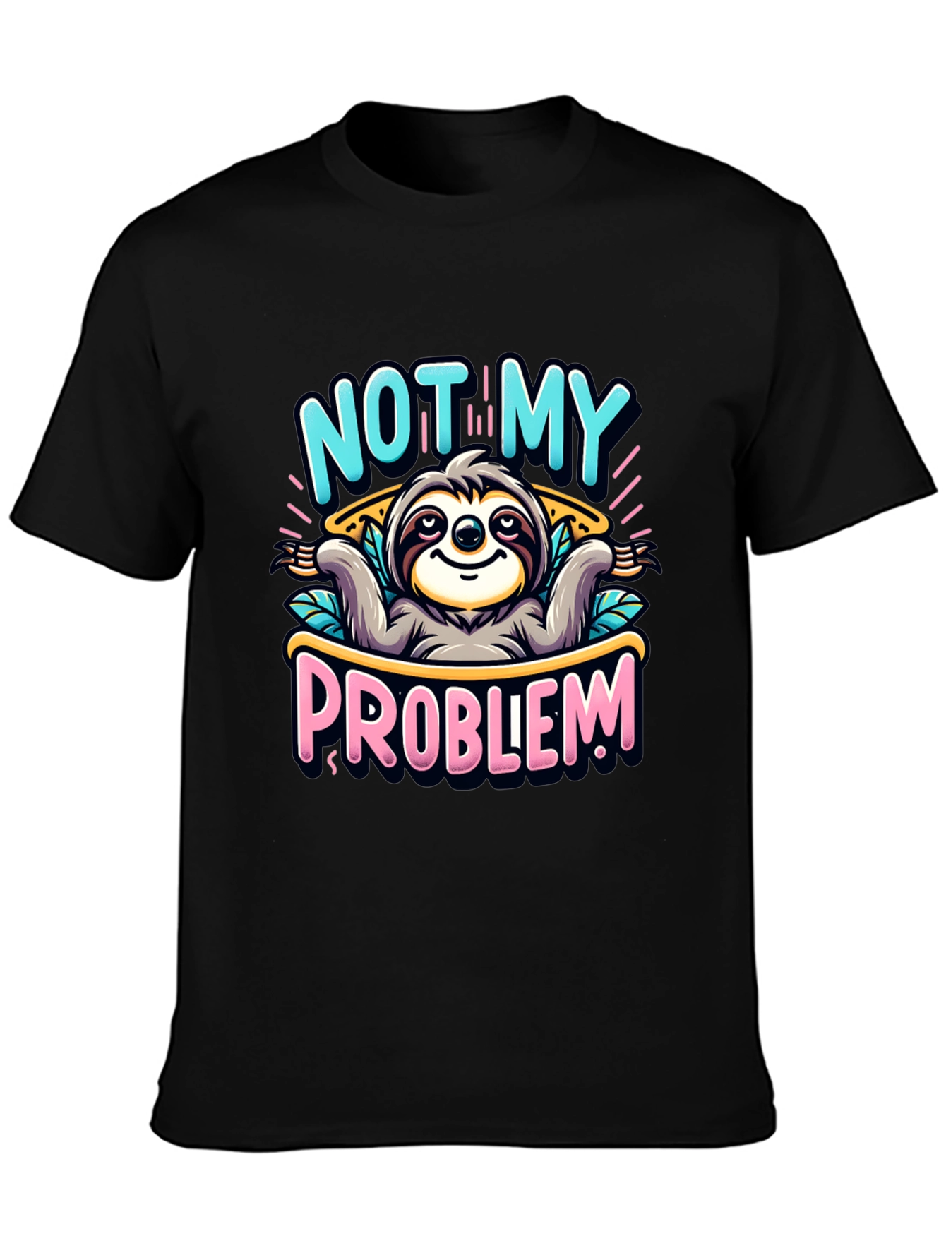 Not My Problem Sloth Graphic Tee