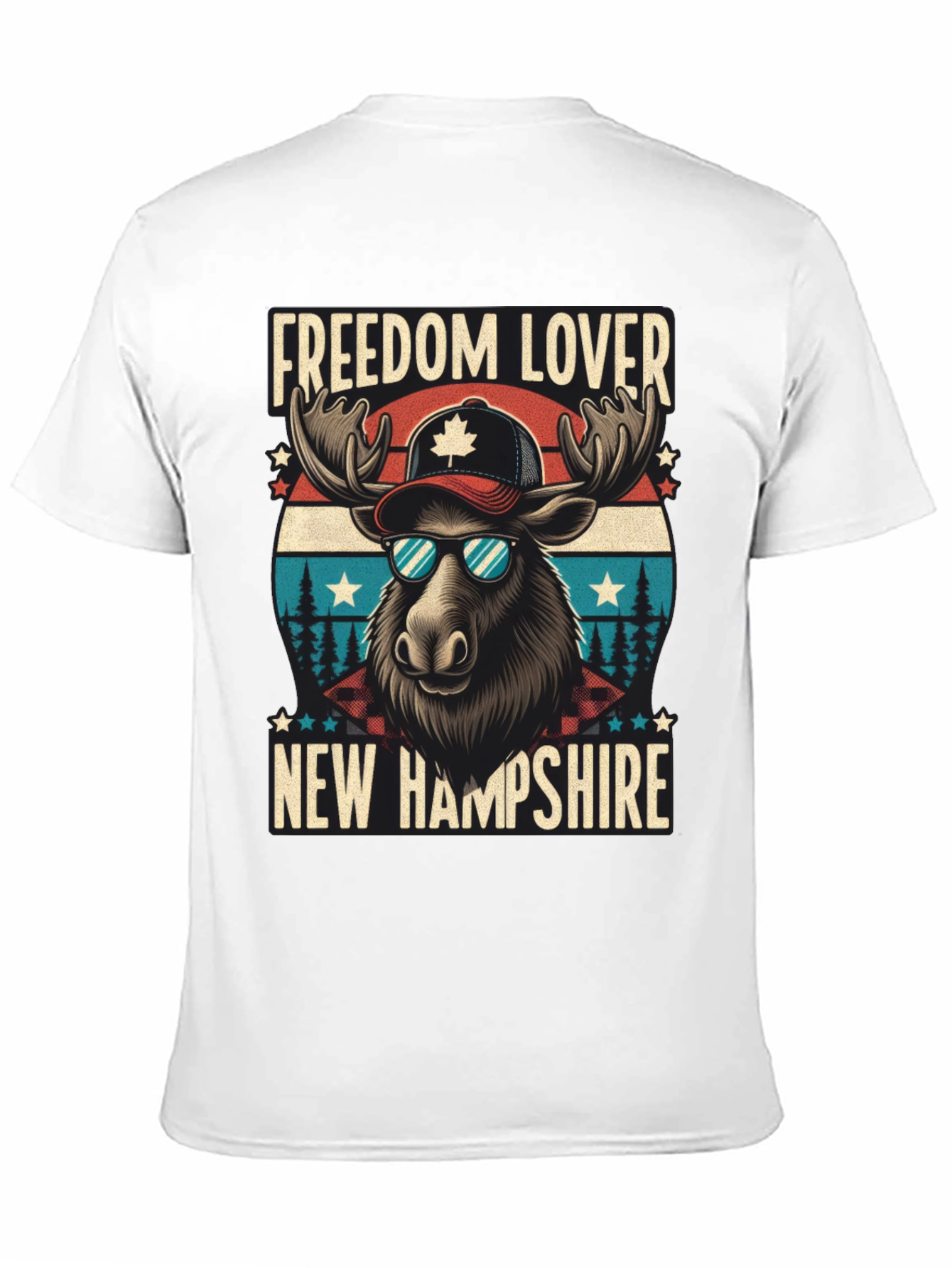 Freedom Lover New Hampshire Moose T-Shirt