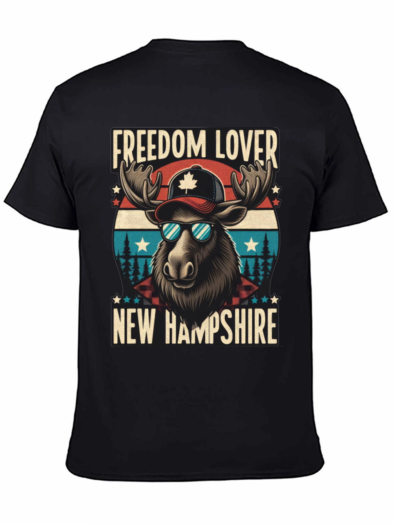 Freedom Lover New Hampshire Moose T-Shirt