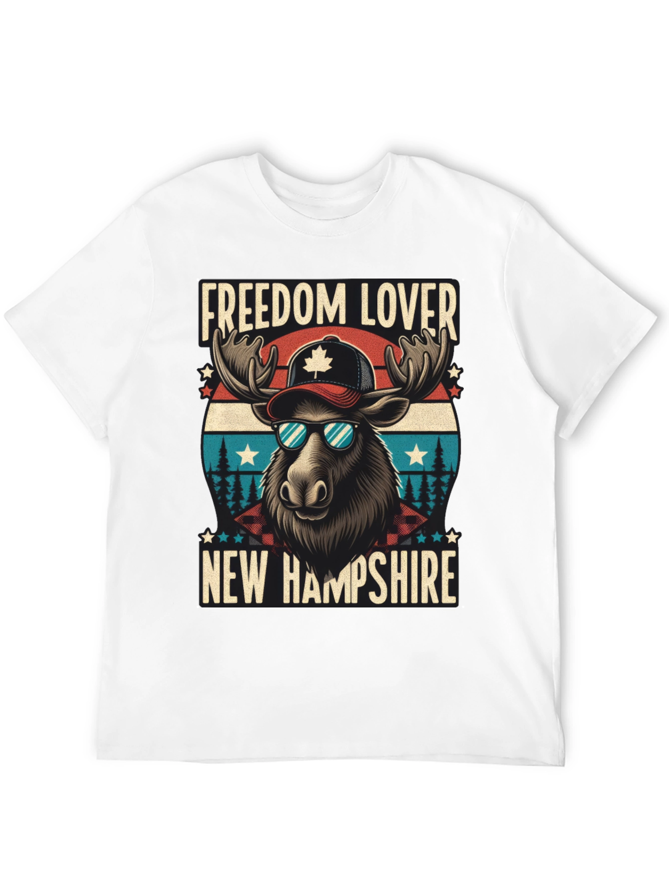 Freedom Lover New Hampshire Moose T-Shirt