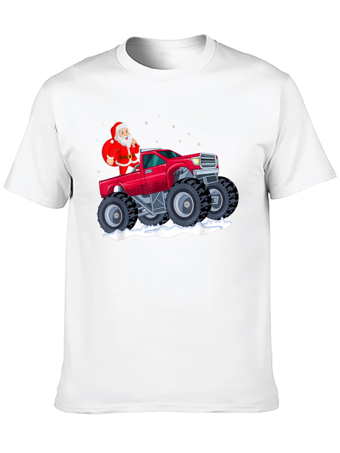 Santa Monster Truck Graphic Tee