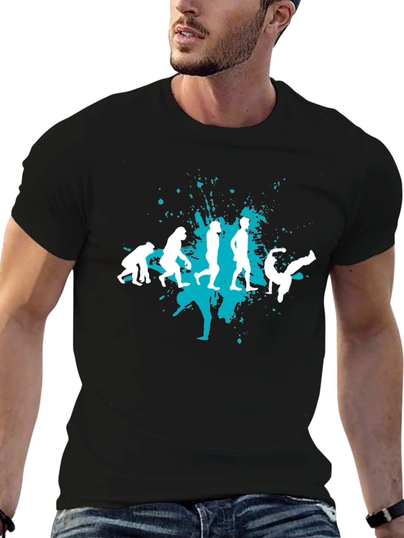 Evolution of Dance Black Graphic T-Shirt