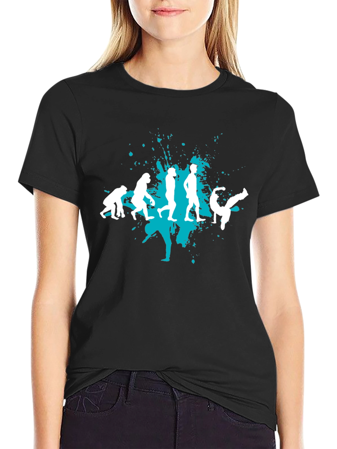 Evolution of Dance Black Graphic T-Shirt