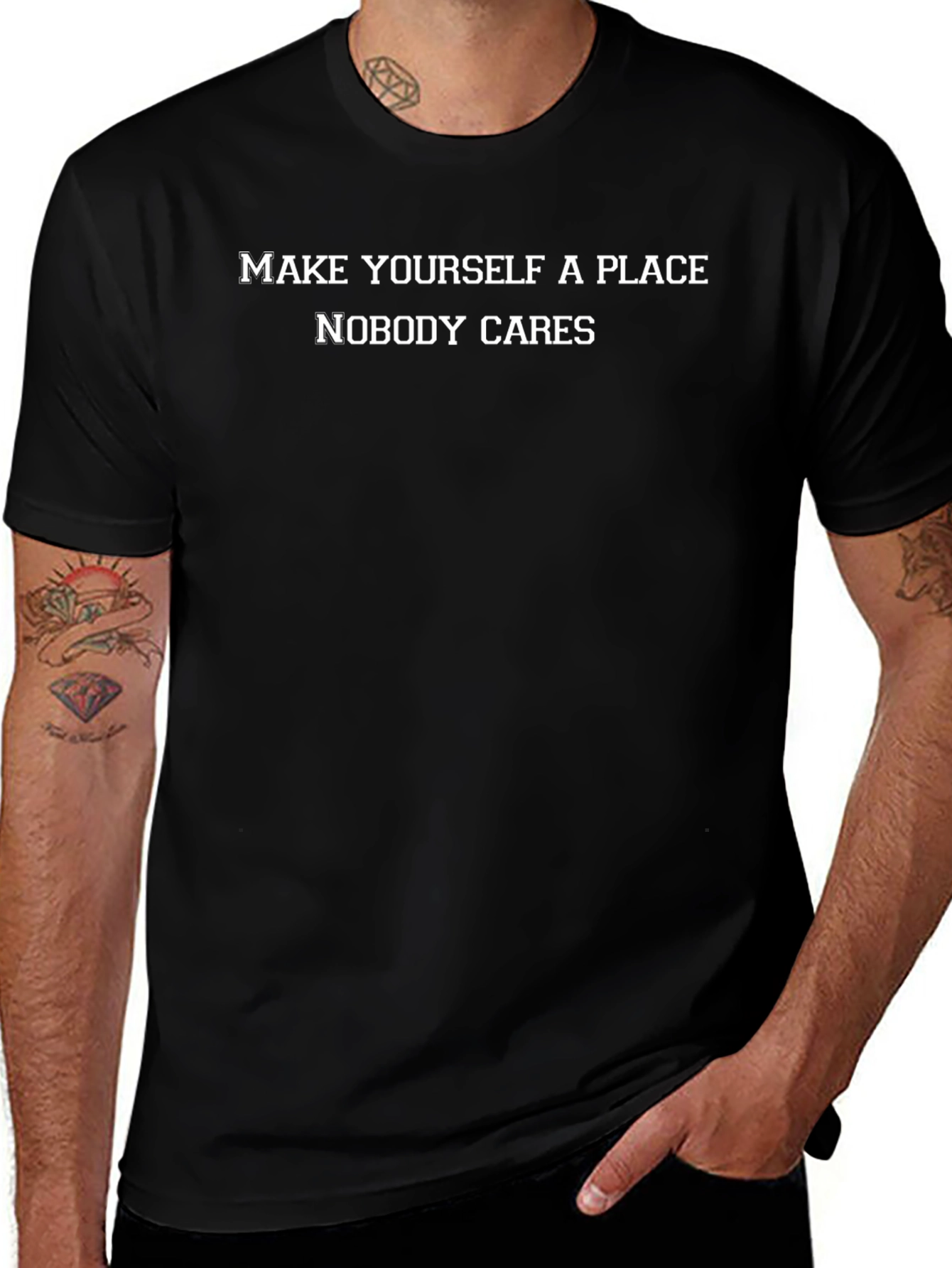 Sarcastic Graphic Tee - Make Yourself a Place T-Shirt